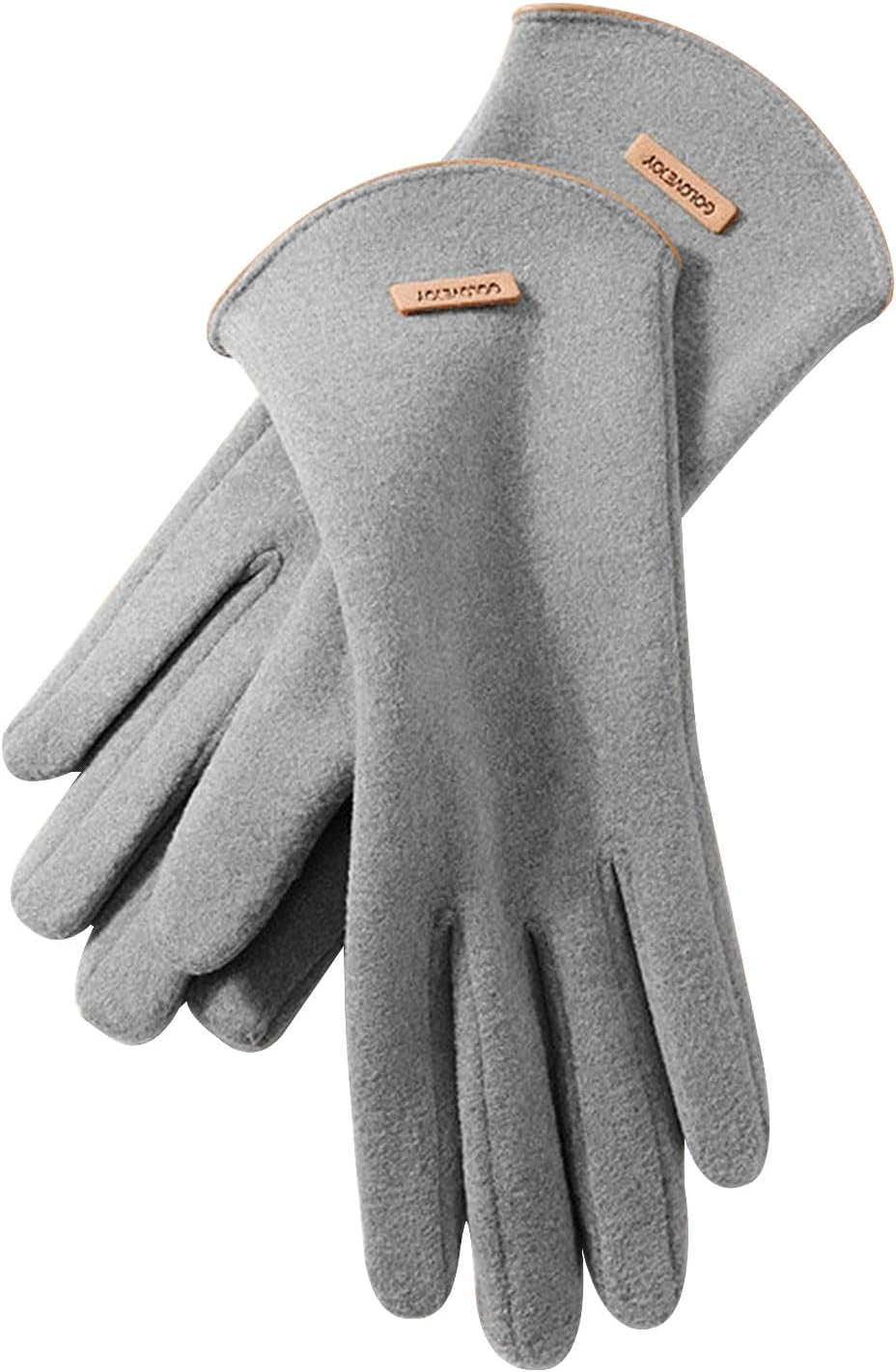 ZVCXOE Women'S Winter Gloves Two-Finger Design Easy to Touch Screen Outdoor Winter Soft Windproof Cold-Proof Lightweight Fashionable Suitable for Commuting to Get off Work or School Cycling