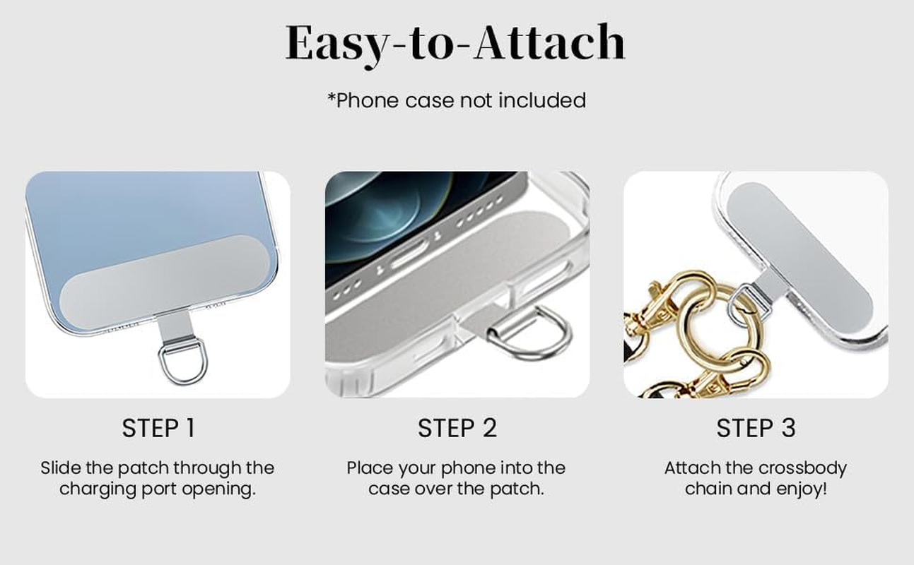 Casecond Clip and Go Phone Strap Crossbody Wrist 2 in 1 Leather Lanyard with Tether Hanging Loops Anti-Theft - Brown image number 2