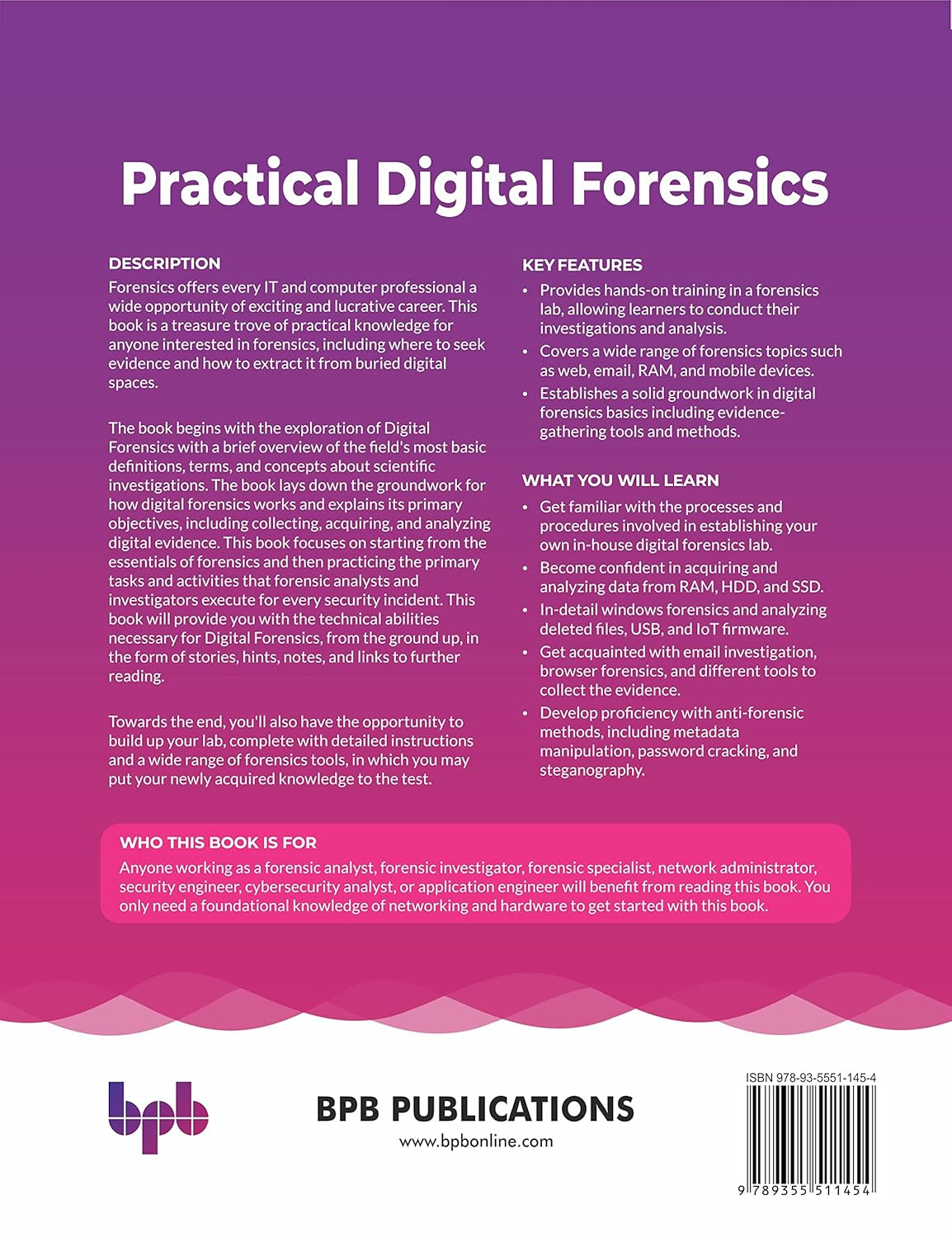 Practical Digital Forensics: Forensic Lab Setup, Evidence Analysis, and Structured Investigation across Windows, Mobile, Browser, HDD, and Memory (English Edition) image number 1