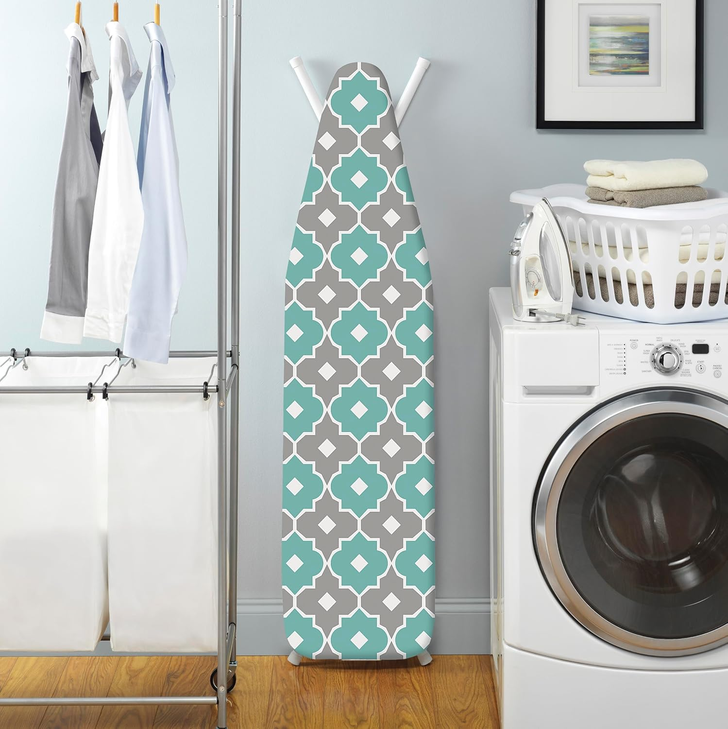 Whitmor Supreme Ironing Board Cover and Pad, Paragon Taupe/Gray image number 2