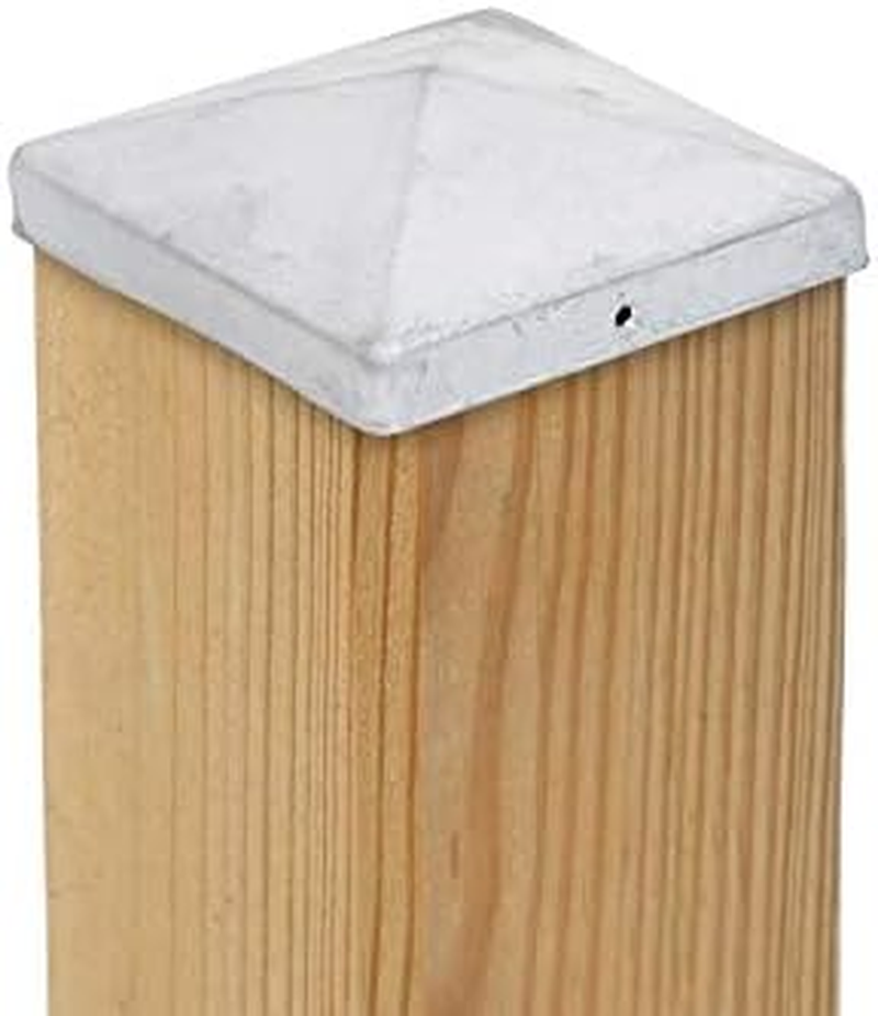2 X Pyramid Post Caps 111 X 111 Mm Steel Hot-Galvanised image number 5