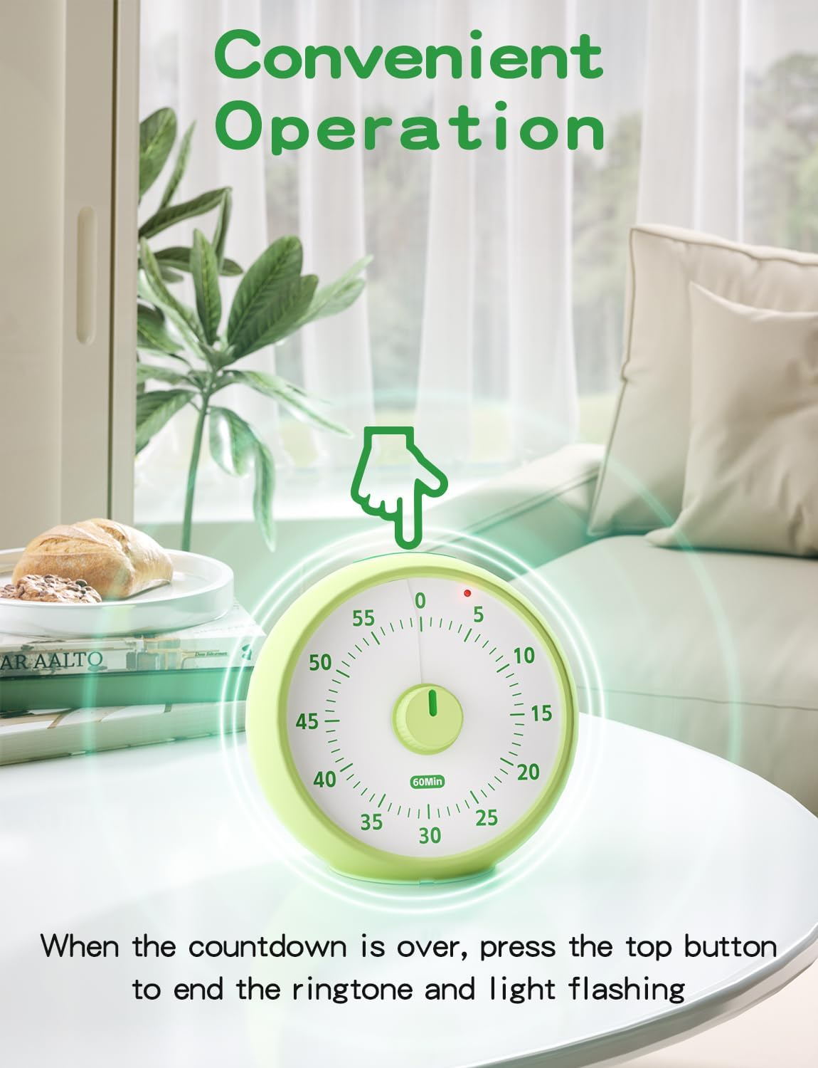 Visual Timer for Kids, 60-Minute Countdown Timer for Classroom, Desk Timer Kid Time Management Tools with Silent Operation, Pomodoro Timer Planet Rocket Pattern image number 1