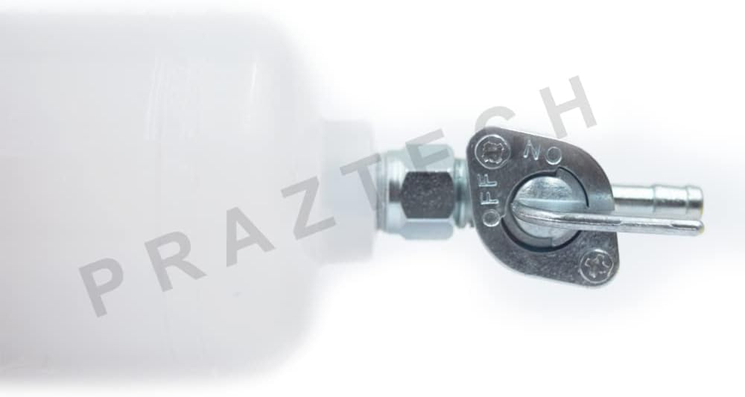 PRAZTECH&reg; Auxiliary Fuel Tank Balancing Carb Carburettor | Average Testing Bottle | Workshop Tool Fuel Feed Petrol Bottle Tank | Motorbike Mechanic Workshop | Servicing Tuning Tune Up image number 1