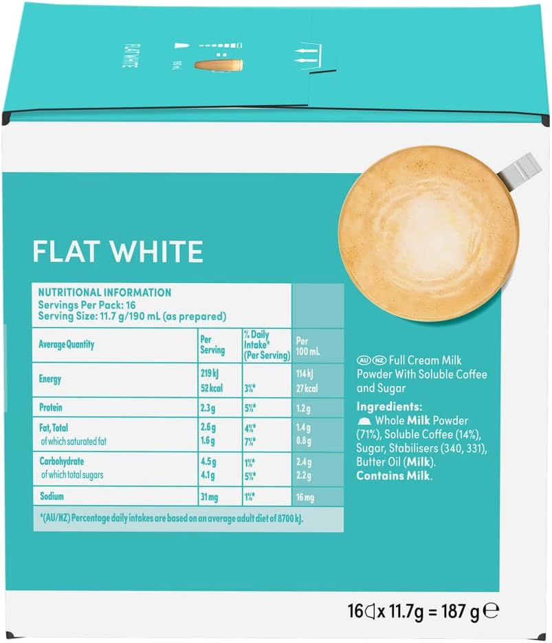 Nescafe Dolce Gusto Flat White Coffee Capsules Box of 16 Servings (Pack of 3) image number 4