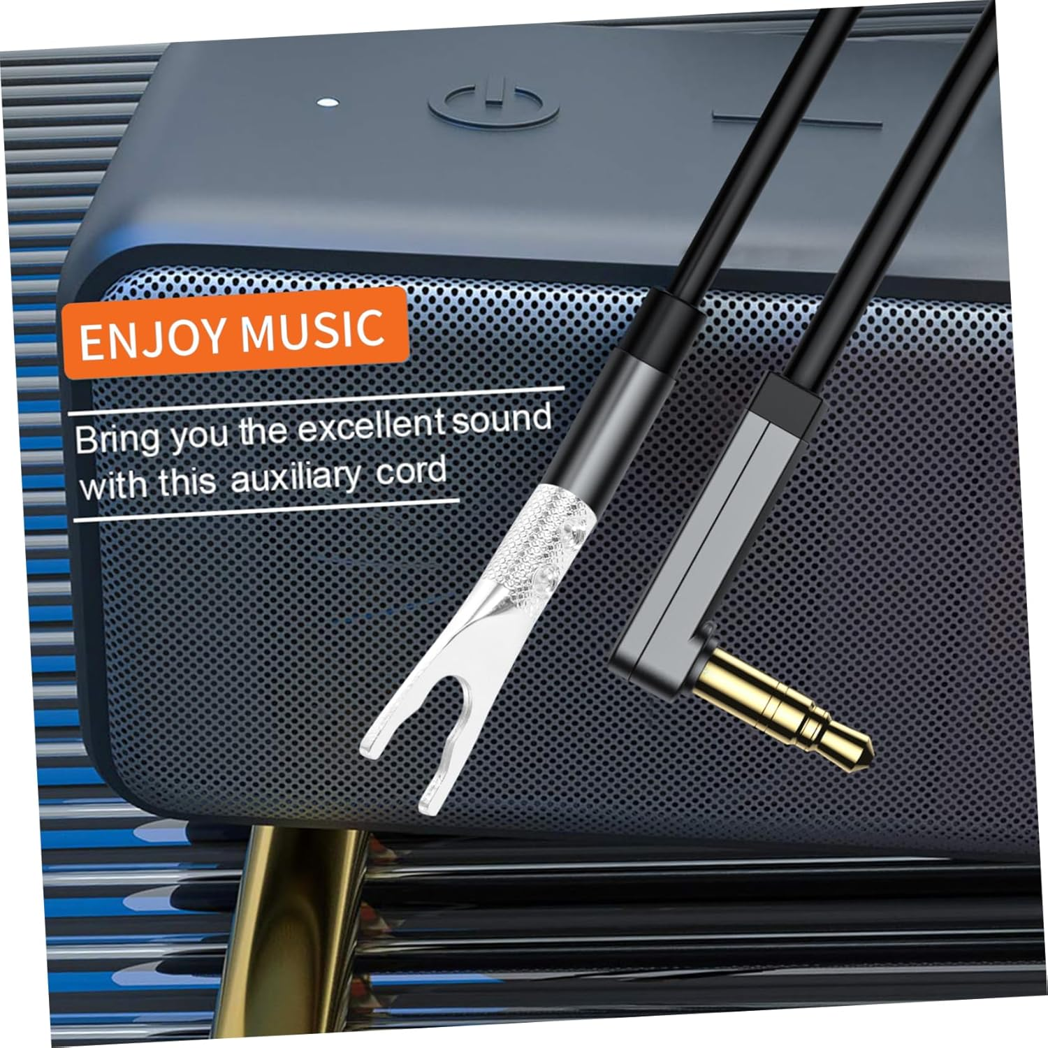 LIFKICH Silver-Plated Speaker Y Fork Plug U-Shaped Audio Connector Adapter for Amplifier and Speaker Cable Wiring, Compatible with Hi-Fi Stereo and Home Theatre Systems in Australia image number 6