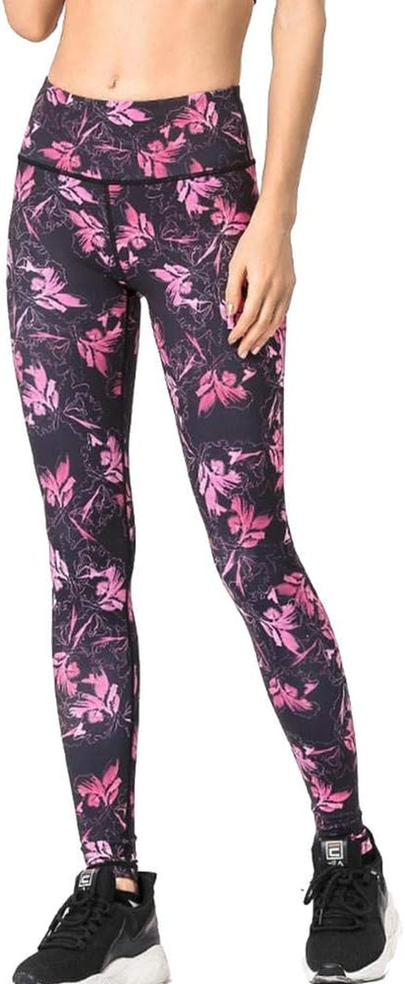 Women Yoga Pants Slim High Waist Sport Leggings Gym Elastic Romantic Printed Long Tights for Running Fitness Tummy Control