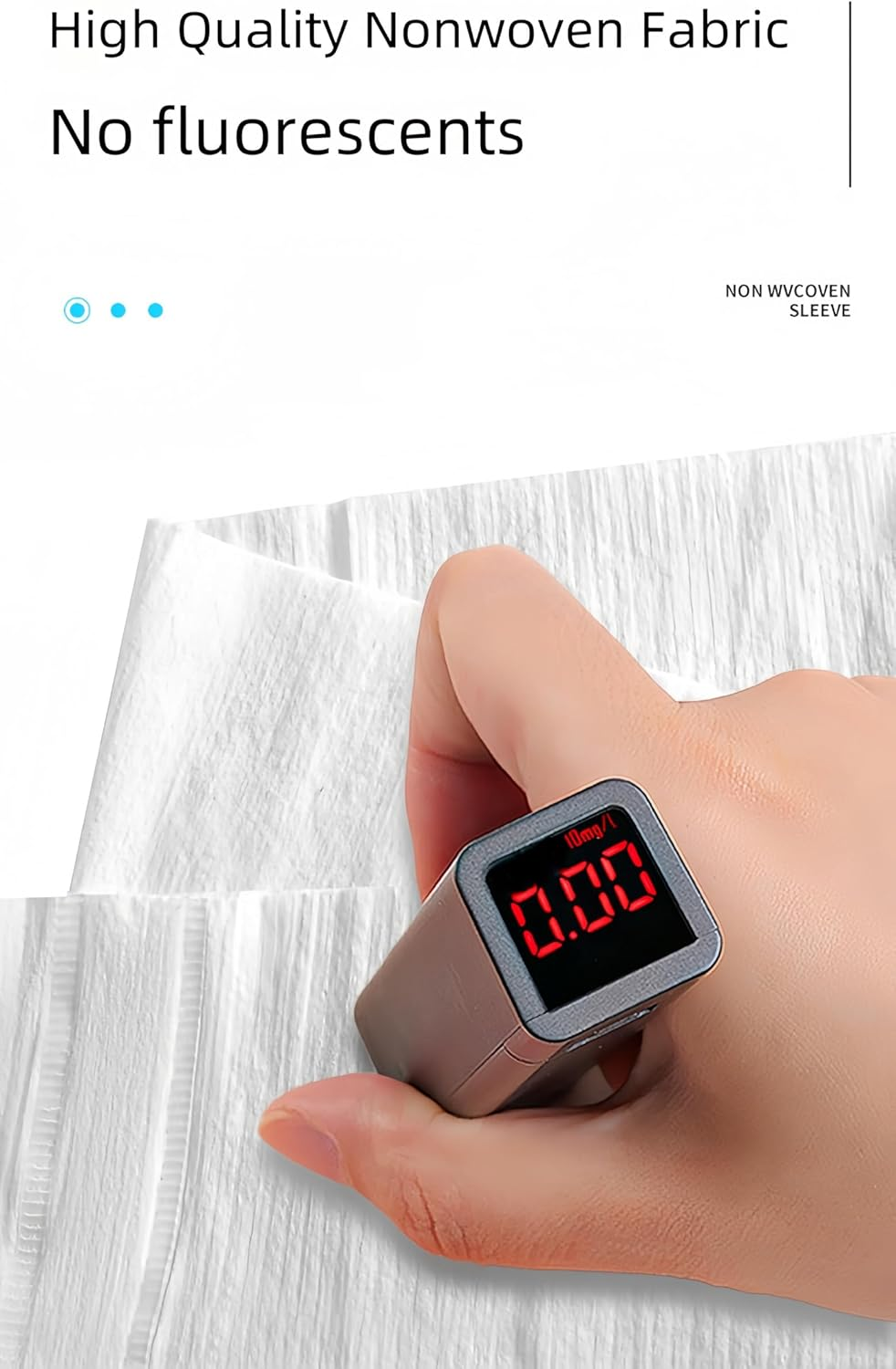 Acycoin2A 100PCS Disposable Stretchable Headband with Closure for Spa Facial Treatment Non-Woven Individually Wrapped Hair Wrap image number 4