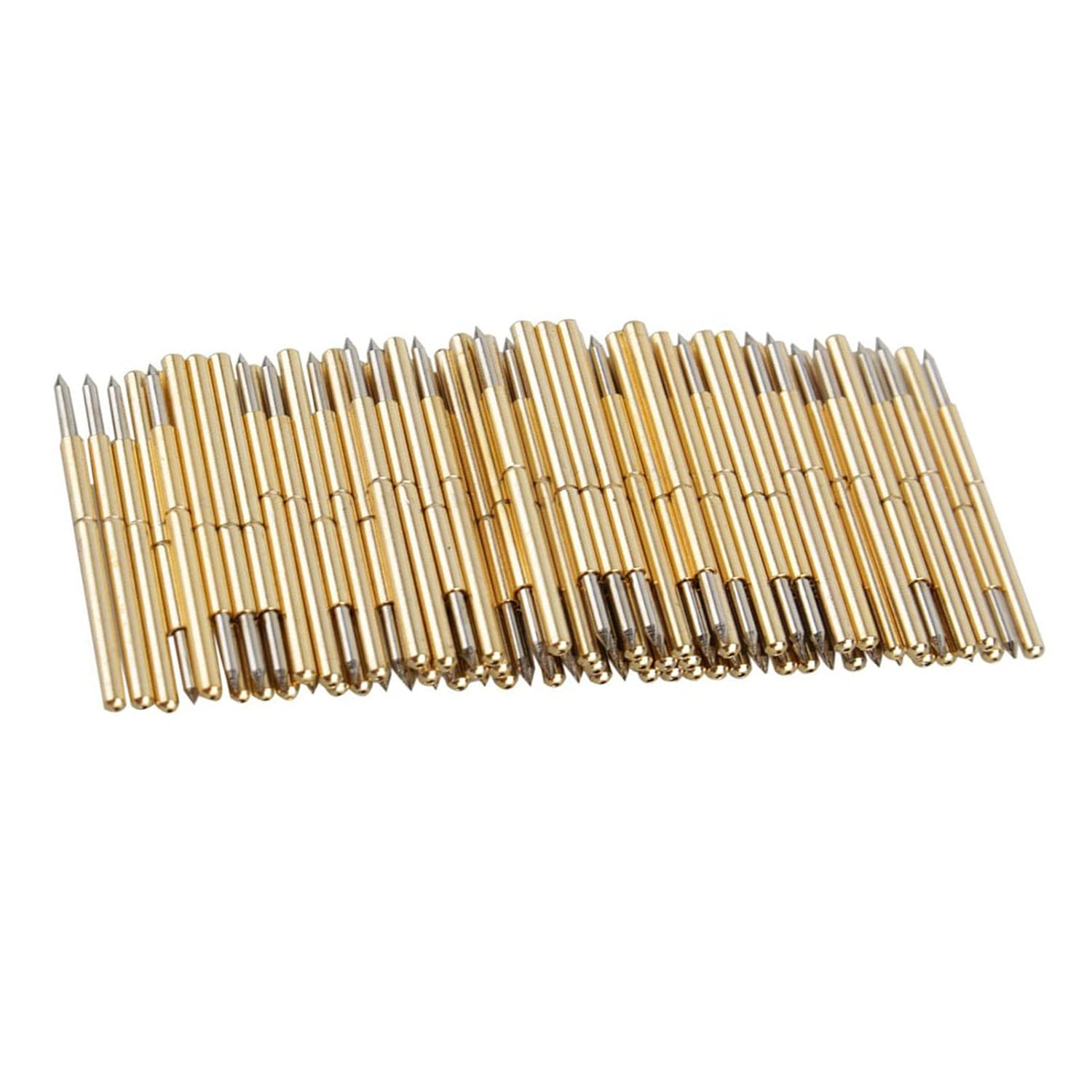 Spring Probe Pogo Pin E2 Spring Probe, Spring Test Probe P50 8209 for Test Pin P75 Probes P75 8209 P100 J1 B1 Plated Fingers round 1Mm Pogo Pin Test Probes image number 5