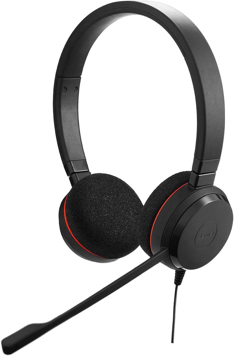 Jabra Evolve 20 UC Stereo Wired Headset/Music Headphones (U.S. Retail Packaging), Black image number 3