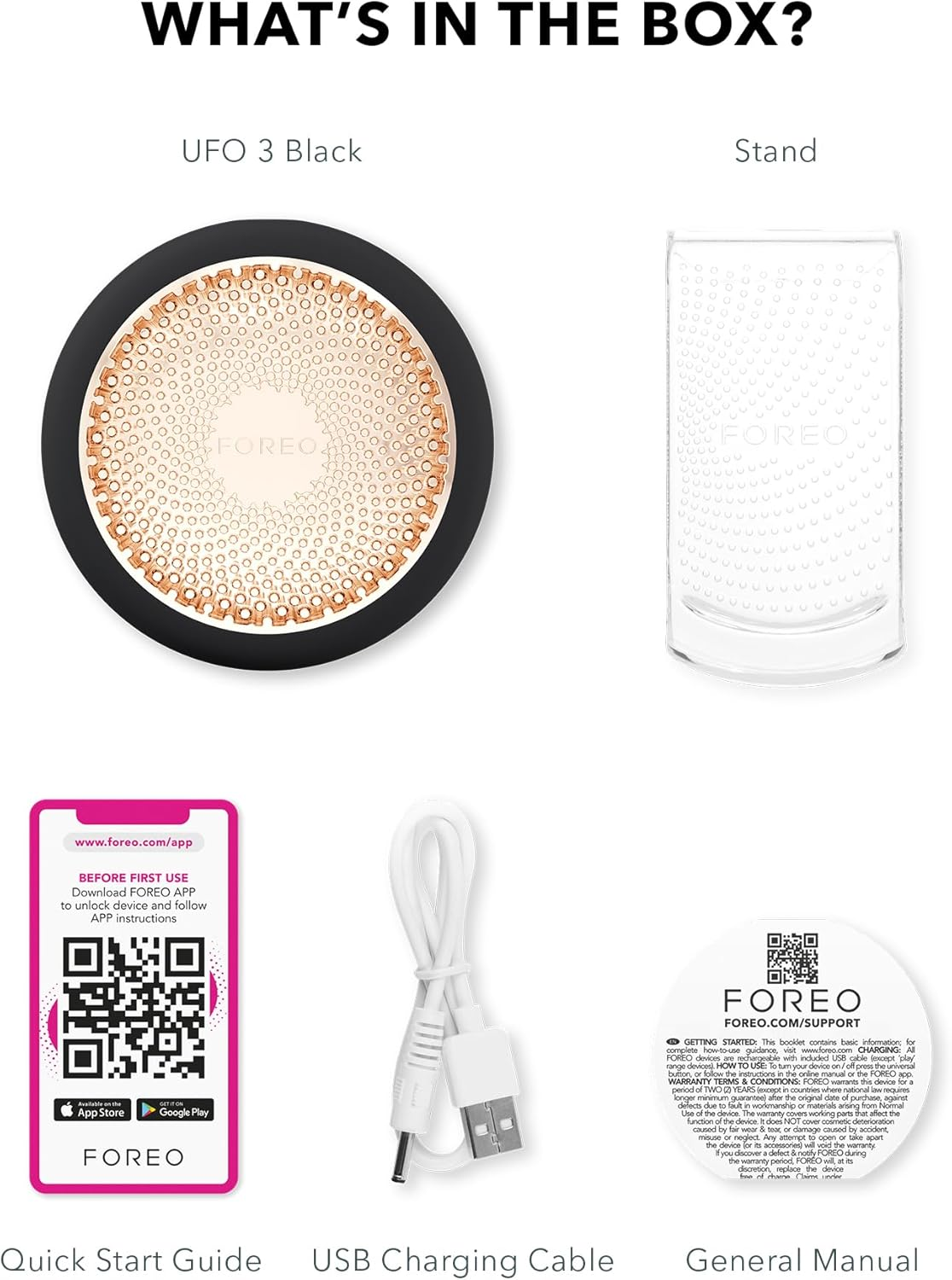 FOREO UFO 3-5-In-1 Full Facial LED Mask Treatment - Deep Moisturiser - Face Mask Beauty - Cryotherapy - Massager - Black image number 4