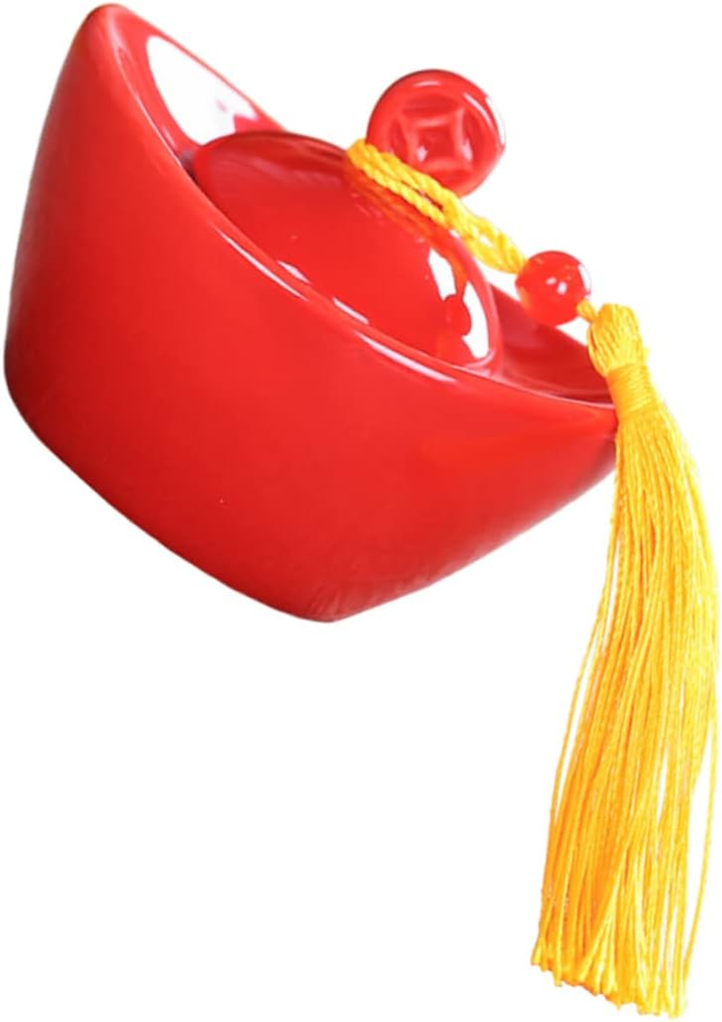 FELTECHELECTR Ceramic Tea Canister Sealed Storage Jar for Loose Tea-Leaf Mini Airtight Lid as Home Tea Spice Jar image number 5