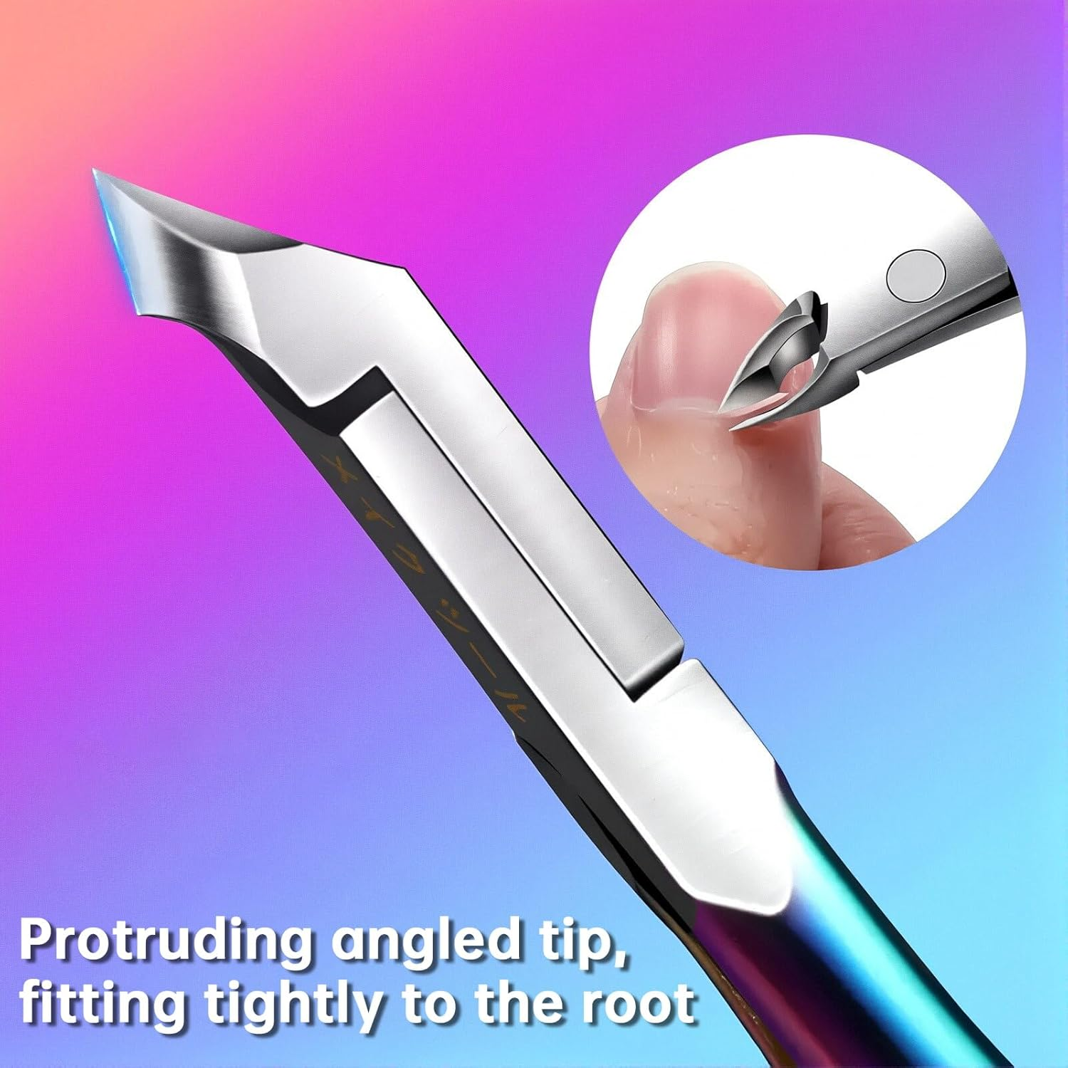 Cuticle Trimmer, Cuticle Trimmer Process Stainless Steel Cuticle Nipper, Salon Quality Manicure & Pedicure Tool for Fingernails and Toenails image number 2