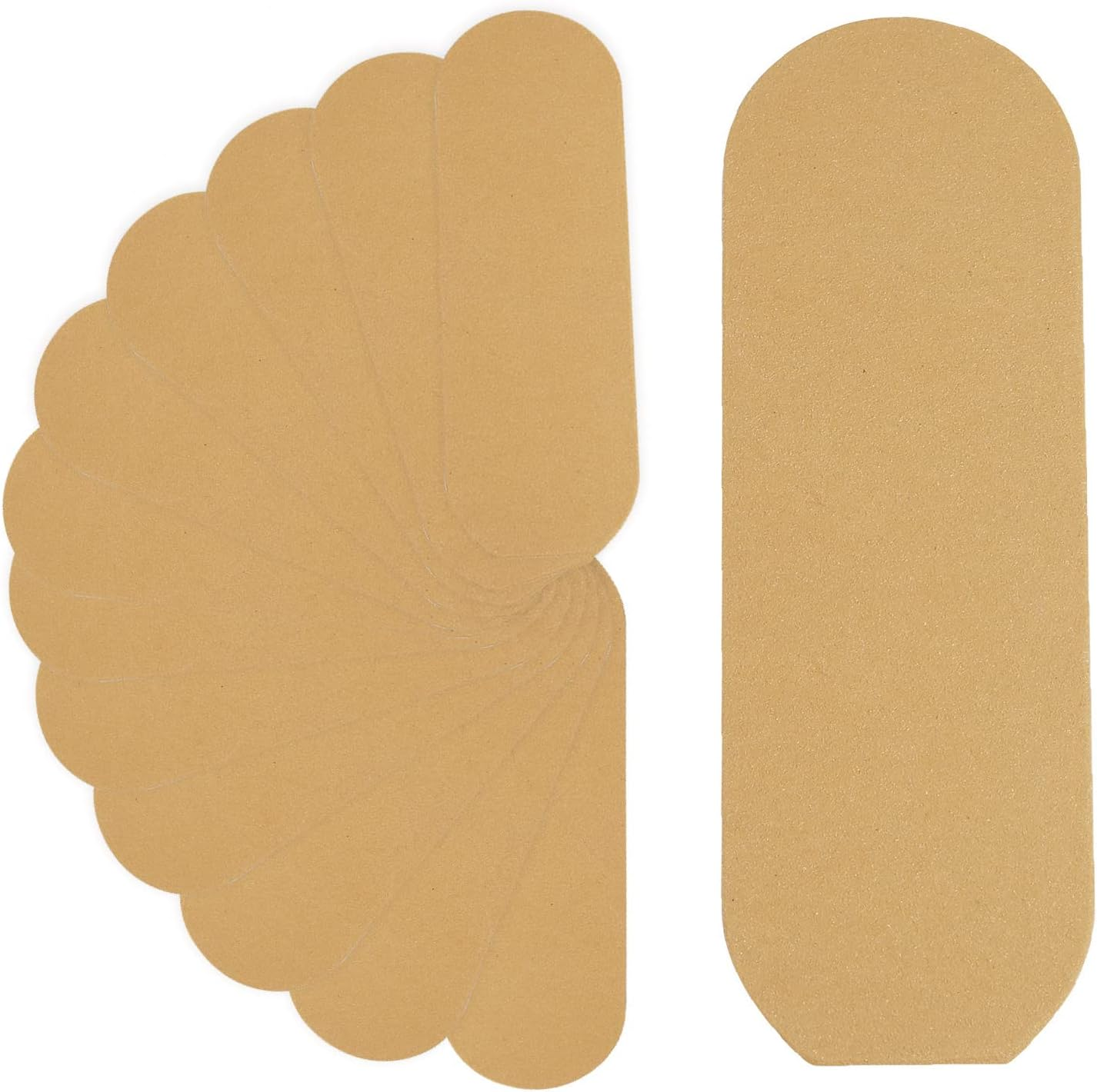 Stainless Steel Pedi File Refill, 100 Grit, Black - Pedicure Refill Pads - Foot Rasp Pad with Removable Glue,Size 5.2" L X 1.7" W,50-Count image number 4