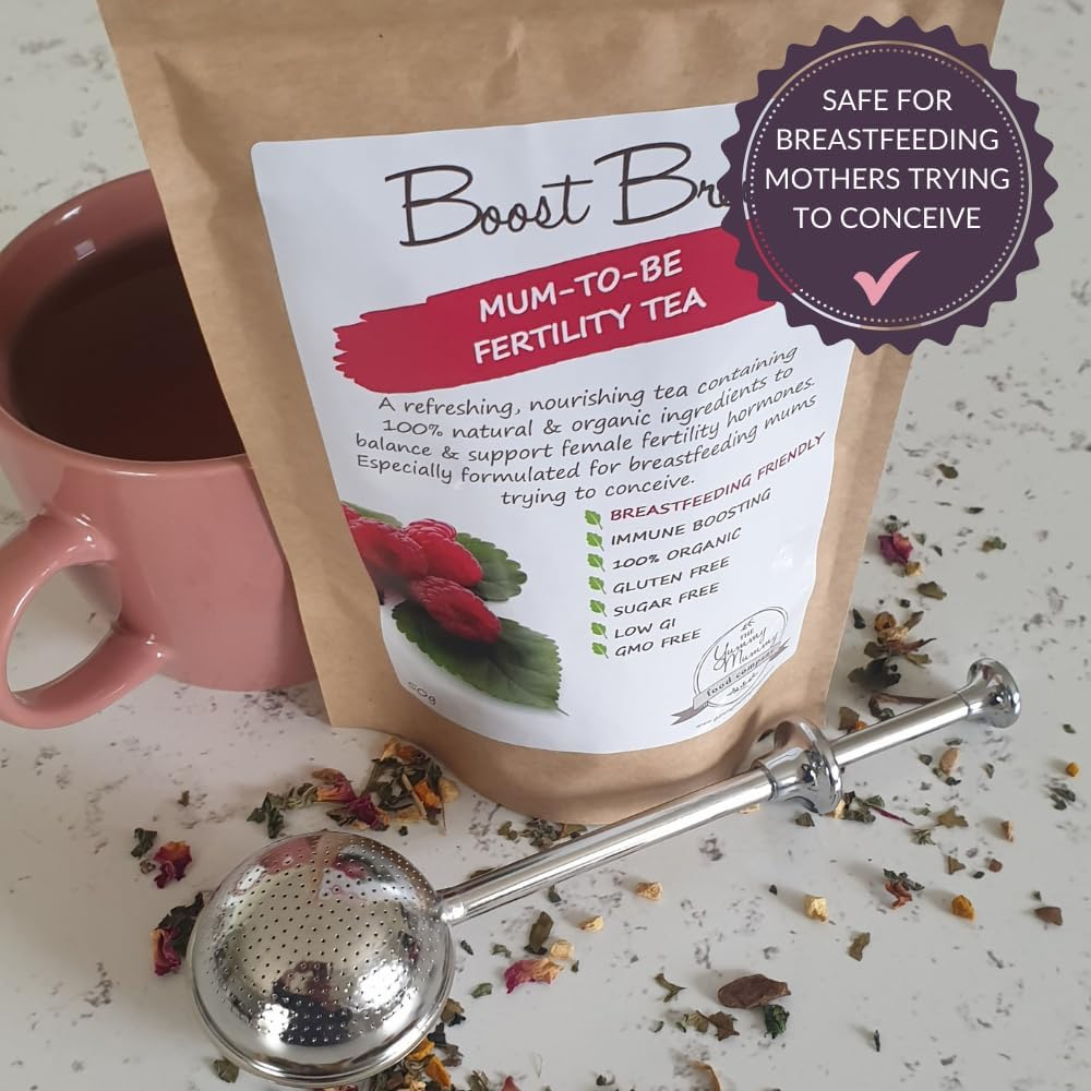 Yummy Mummy Food Company Mum-To-Be Fertility Tea | Hormone Balancing Herbal Tea with Raspberry Leave, Nettle, Shatavari & Chaste Berry &ndash; Natural & Caffeine-Free | 20 Serves image number 2