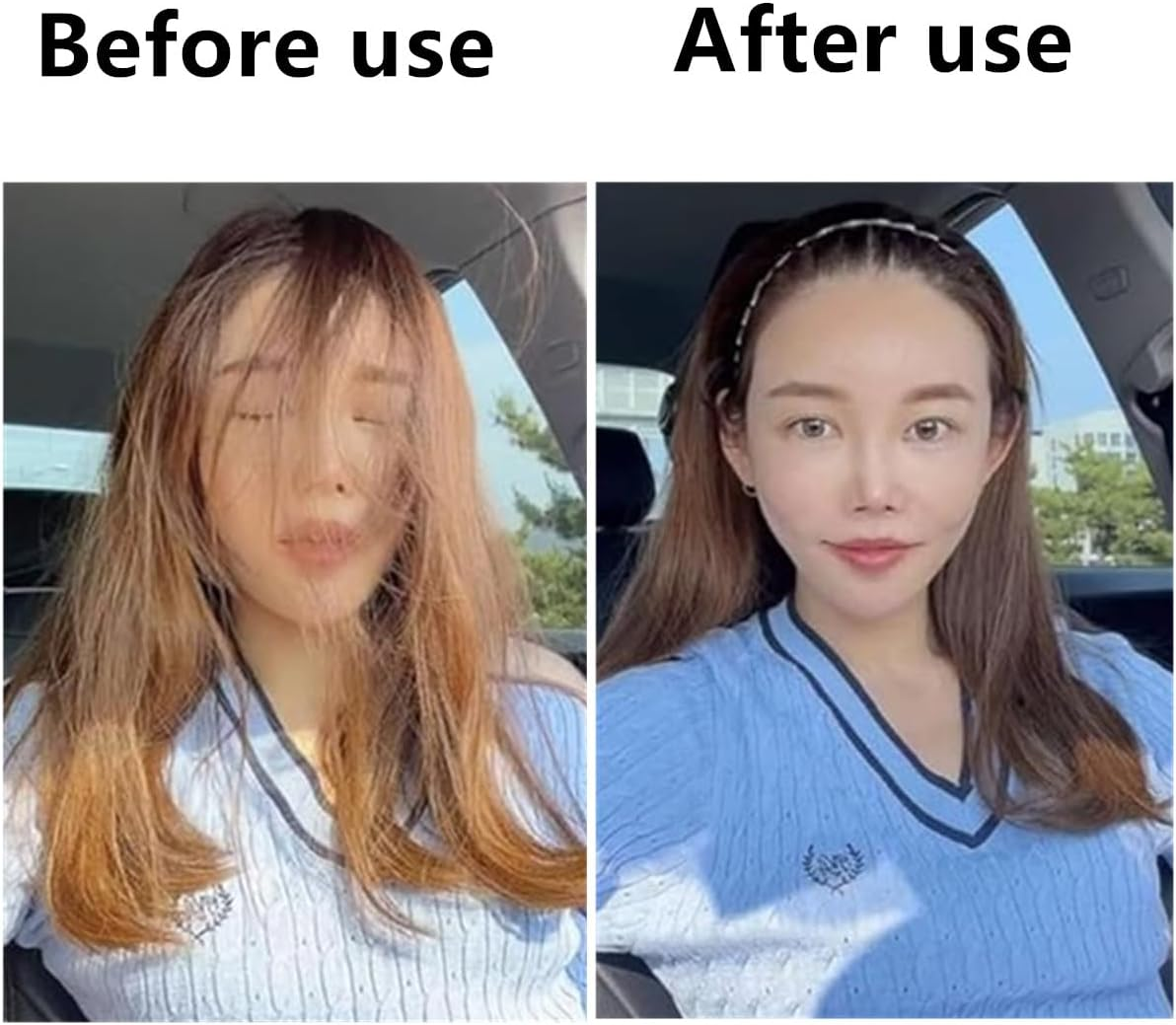 3 Pcs Plastic Elastic Soft Comb Headband for Women Men Girls,Flexible Plastic Headband with Teeth（ Black, Coffee, Transparent Color） image number 5