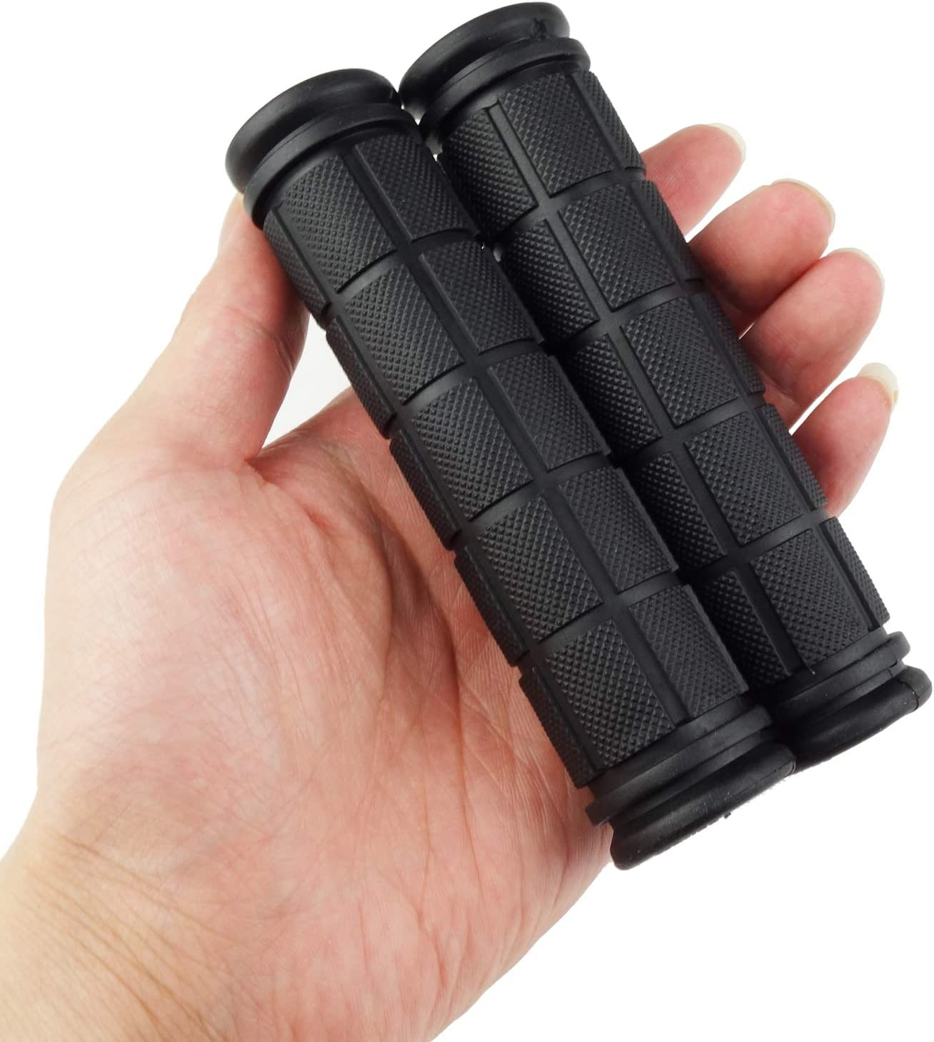 2 Pairs Bicycle Handle Bar Grips Mushroom Grips, Soft Rubber Bicycle Handlebar Grips for BMX, Road Mountain, Boys and Girls Kids Bikes image number 2