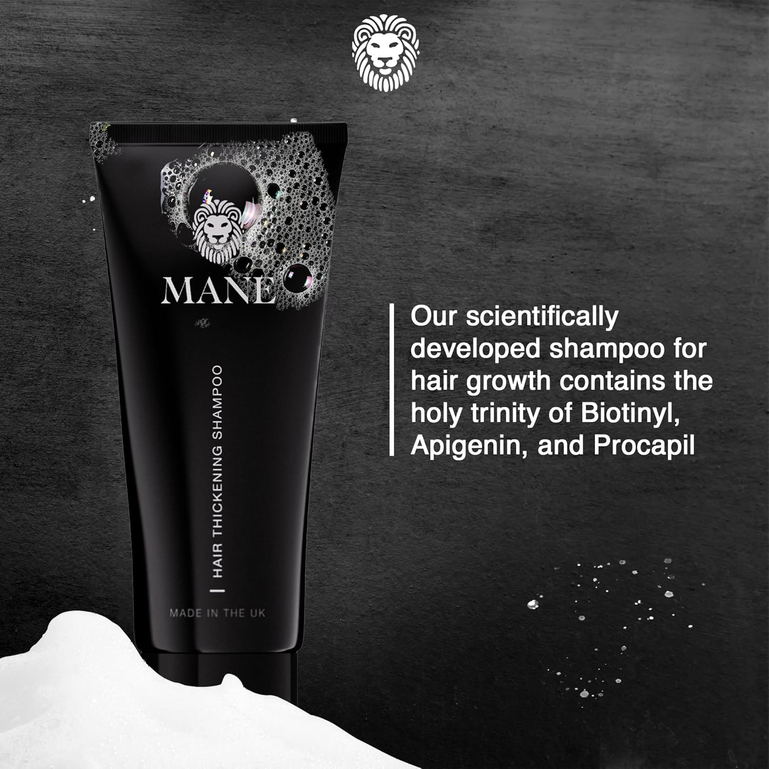 Mane Thickening Biotin Shampoo for Hair Growth Men & Women, Support Fine & Thinning Hair, Reduce Loss & Encourage Thicker, Fuller Growth (100Ml) image number 6