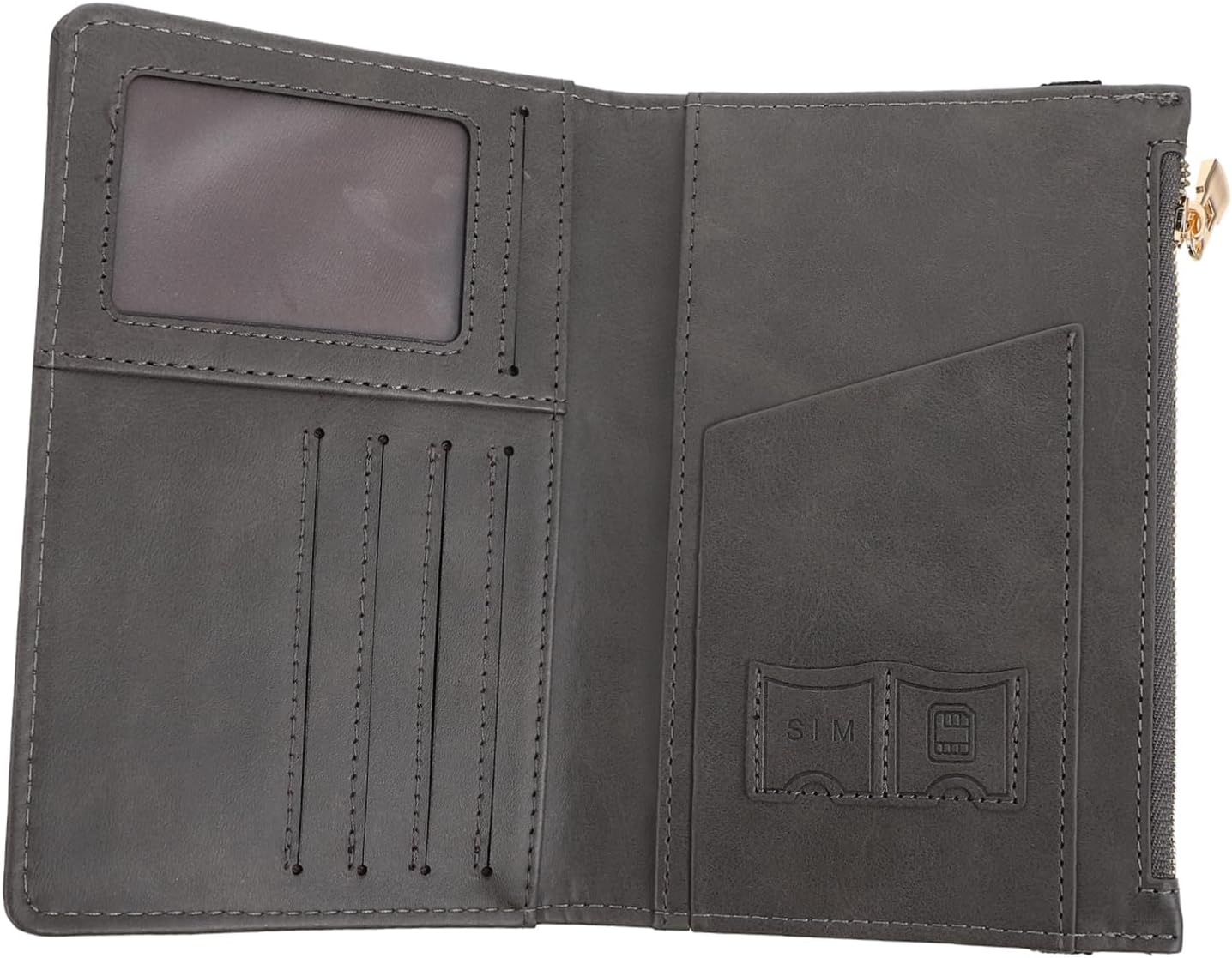 MAGICLULU Passport Bag Zipper RFID Cards Protective Cover Pu Material Suitable for Travel and Daily Use Keeps Your Passport and Cards Secure image number 2