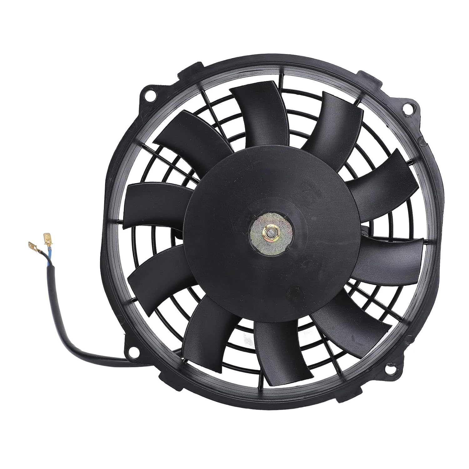7 Inch Slim Electric Radiator Cooling Fan High Performance Universal Push Pull 12V 80W 10 Blades Engine Cooling Fan for Cars Trucks Suvs Metal ABS image number 1