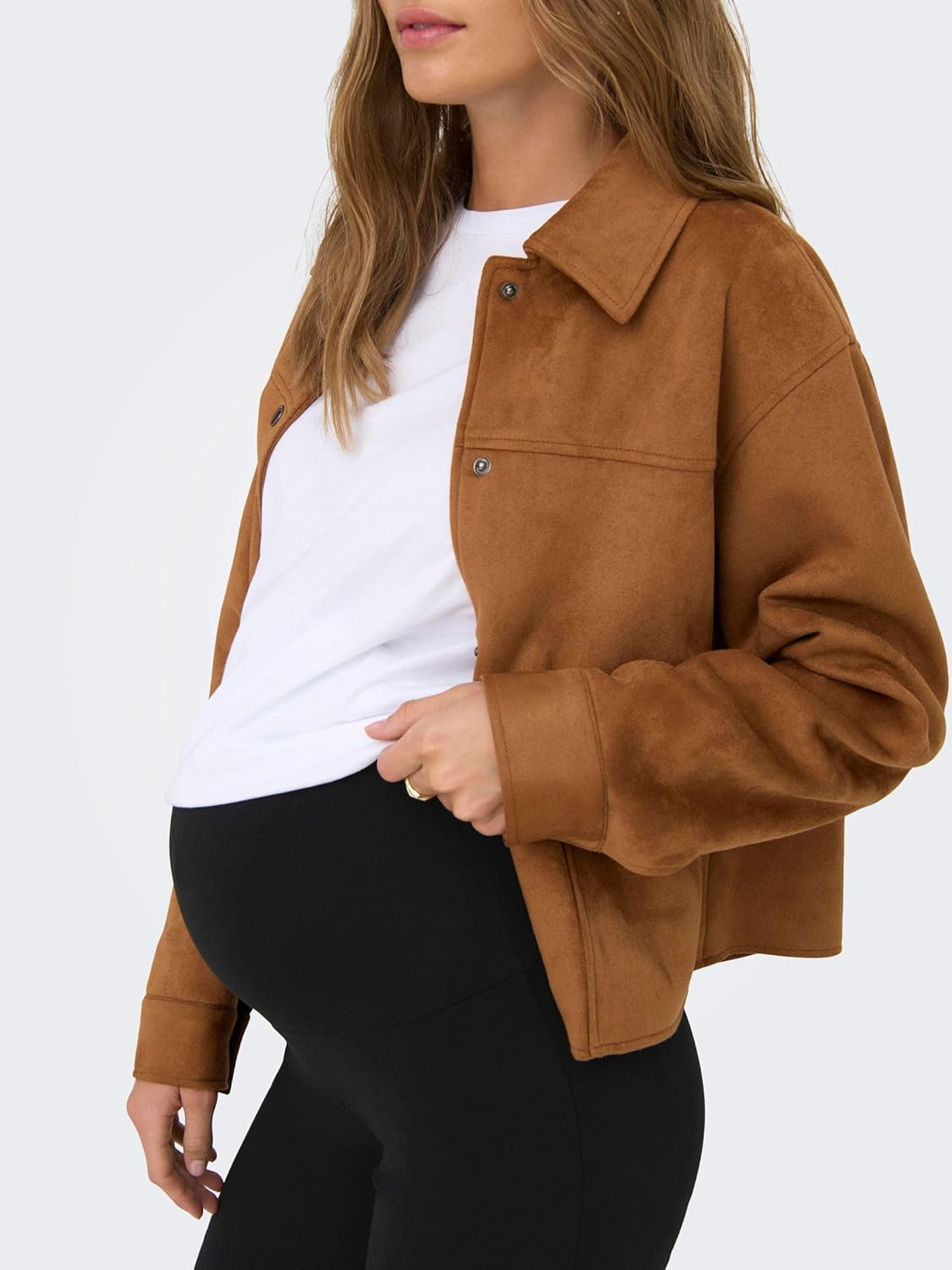 ONLY MATERNITY Women'S Olmlovely Leo Flared Trousers Pack of 2 Noos (Pack of 2) image number 2