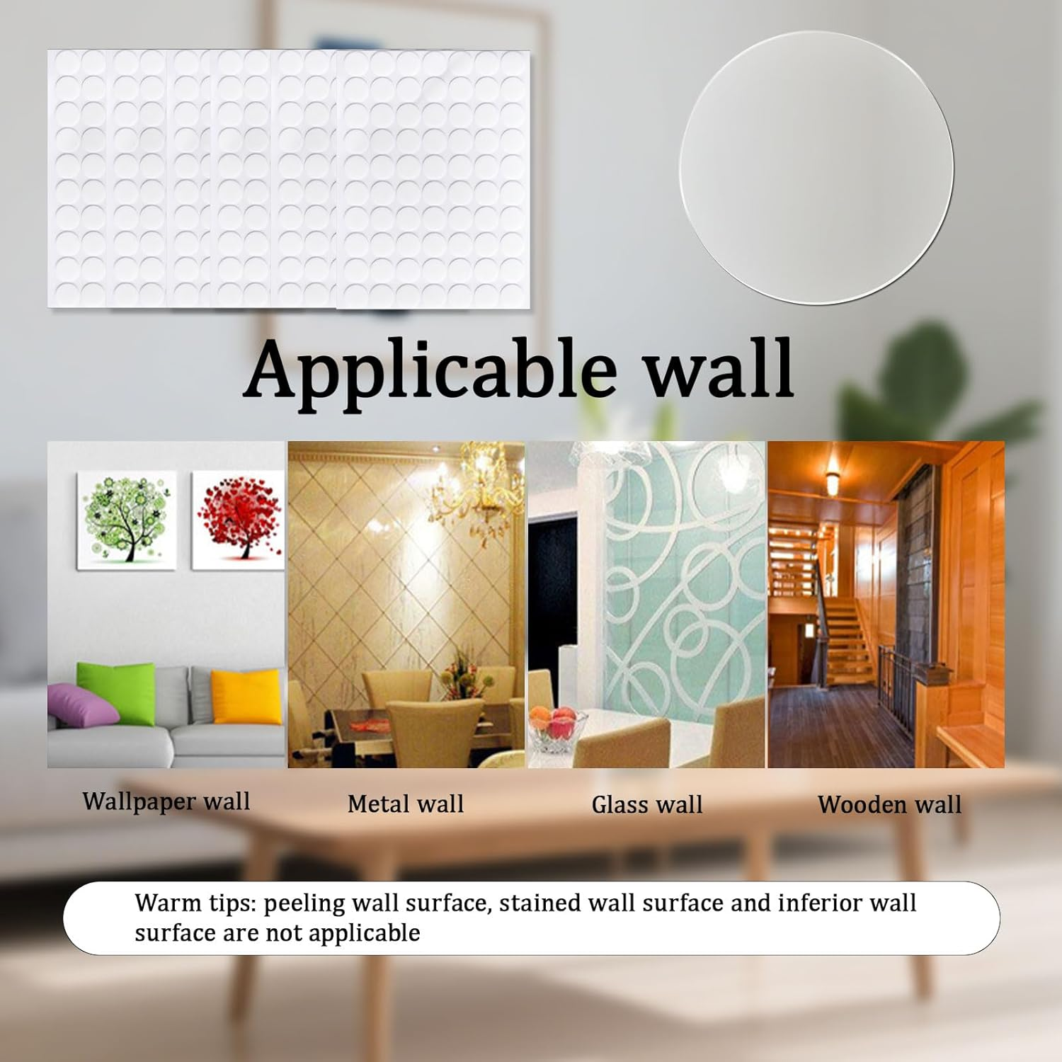 420 Pcs Blue Tack, Heavy Duty Adhesive Blu Tack,Sticky Dots,Bluetack, Glue Dots,Reusable Nano Tape for Walls and Office Decor(10Mm) image number 6