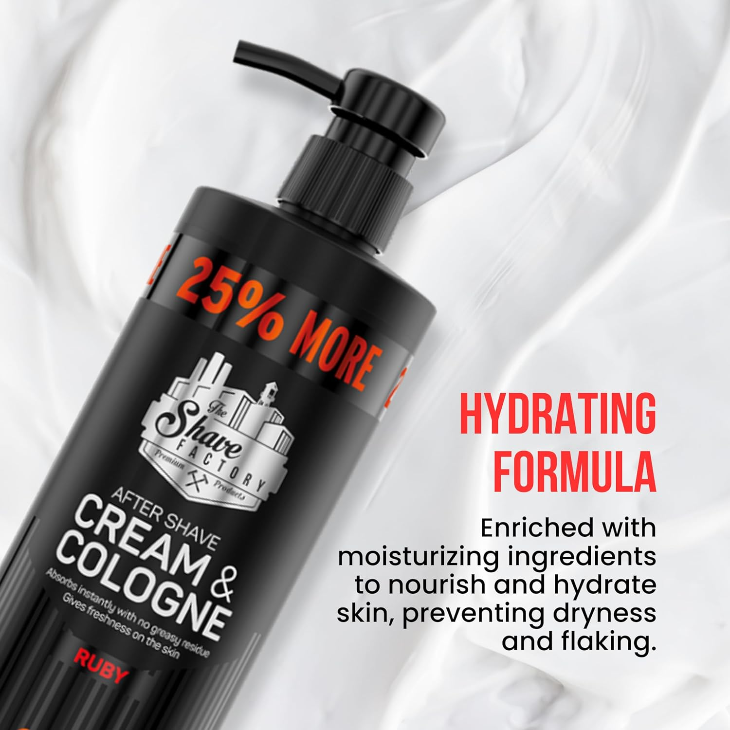 The Shave Factory after Shave Cream & Cologne 500 Ml, Golden image number 4