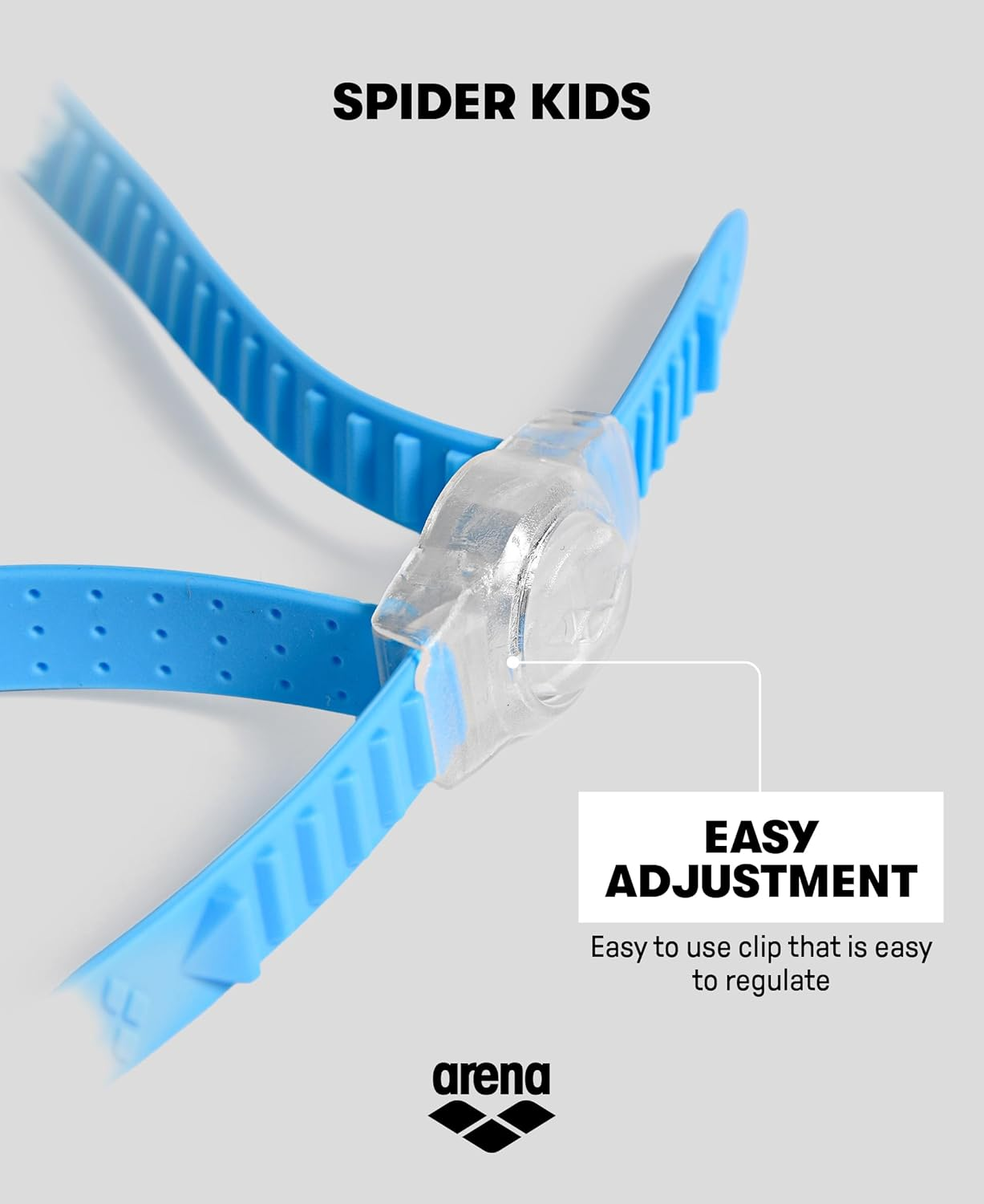 ARENA Spider Kids Goggles, for Children Age 2-5, Unisex Design with Soft Hypoallergenic Silicone Seals, Adjustable Strap, Anti-Fog & UV Protection image number 1