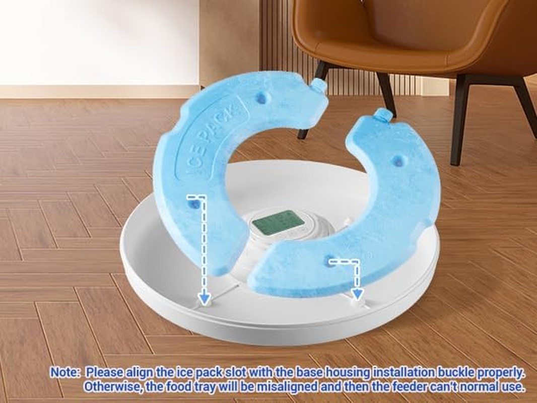 2 Pcs Ice Pack for Auto Cat Wet Food Feeder, Suitable for Model F13, F19 image number 1