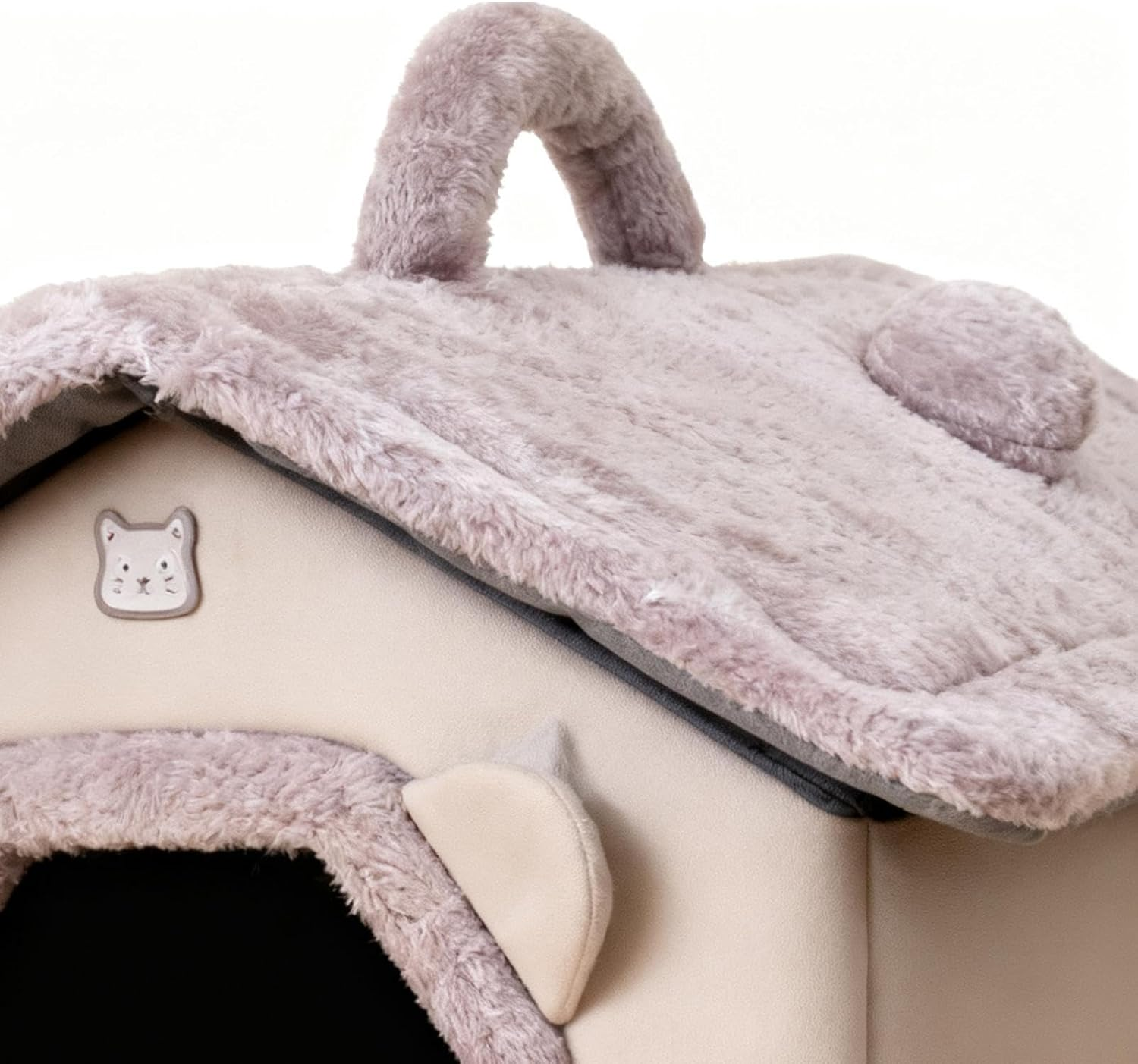 Cat Bed, Cave Nest Tent Thickened Warm Mat Supplies, Pet Mat Pad, for Calming Outdoor Animal Travel Winter Small Dogs Kitten