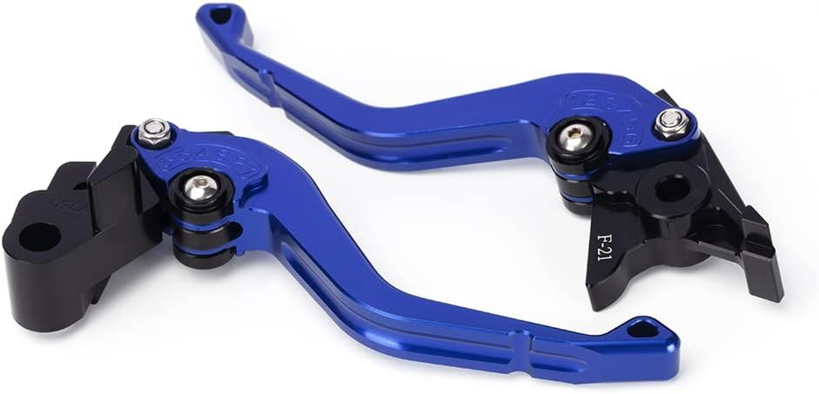Modeer for MT-07 FZ-07 2014-2022 Motorcycle Aluminum Shorty Brake Clutch Levers Mt07 Fz07 Mt 07 Fz 07 Accessories (Blue) - Black image number 4