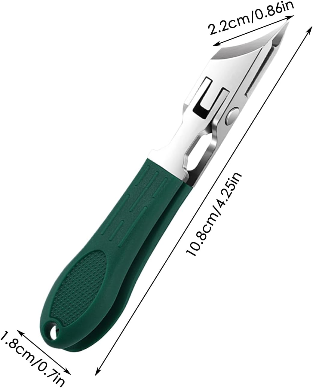 ETUCYNG Angled Nail Clippers | Nail Cutter,Anti-Splash Stainless Steel Cuticle Remover, Manicure Pedicure Tools for Home and Travel