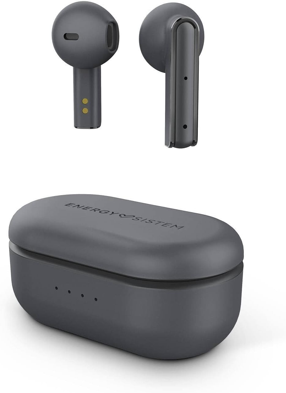 Energy Sistem Earphones True Wireless Style 4 Stone (True Wireless Stereo, Compact Design, Long Battery Life, App Tuya) - Grey