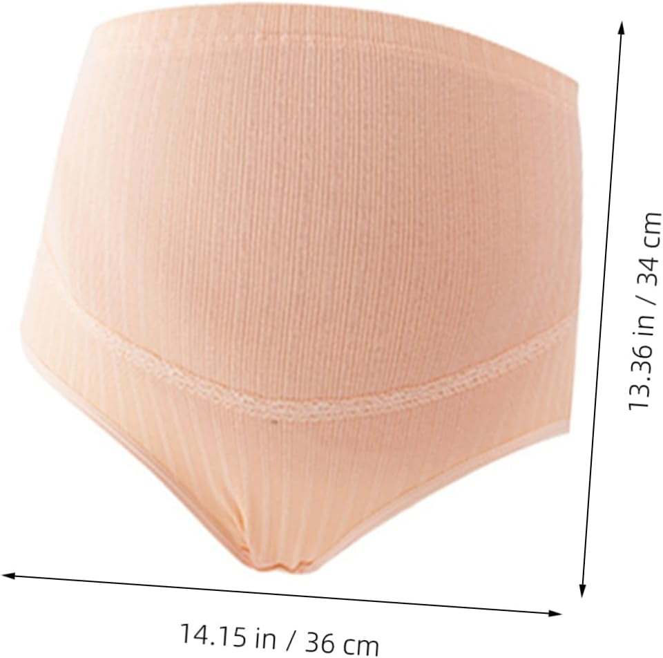 3Pcs Cotton Maternity Panties High Waist Adjustable Stomach Lift Underwear for Pregnant Women Soft Breathable Stretchy Support image number 1