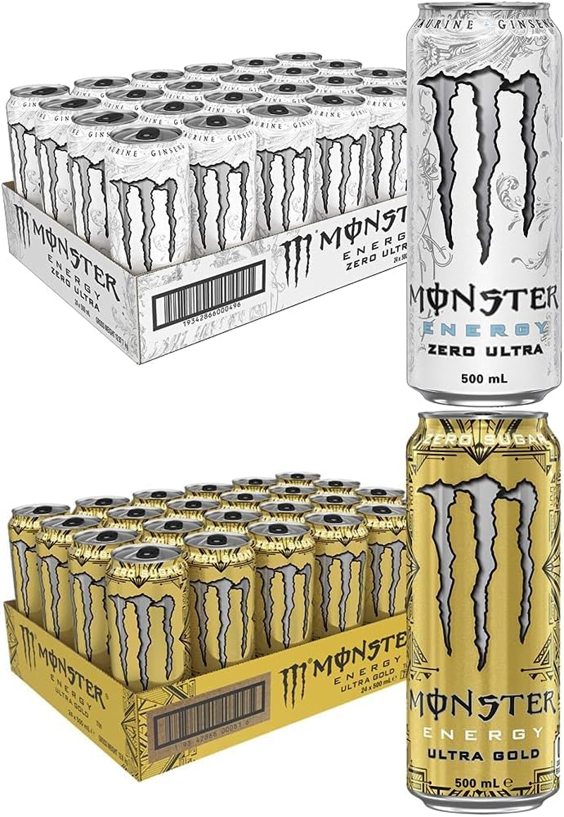 Monster Ultra Zero 24Pk and Monster Ultra Gold 24Pk image number 2