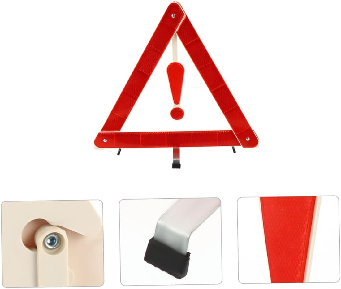 Warning Triangle Auto Warning Sign Triangle Road Safety Foldable Car Safety Sign image number 4