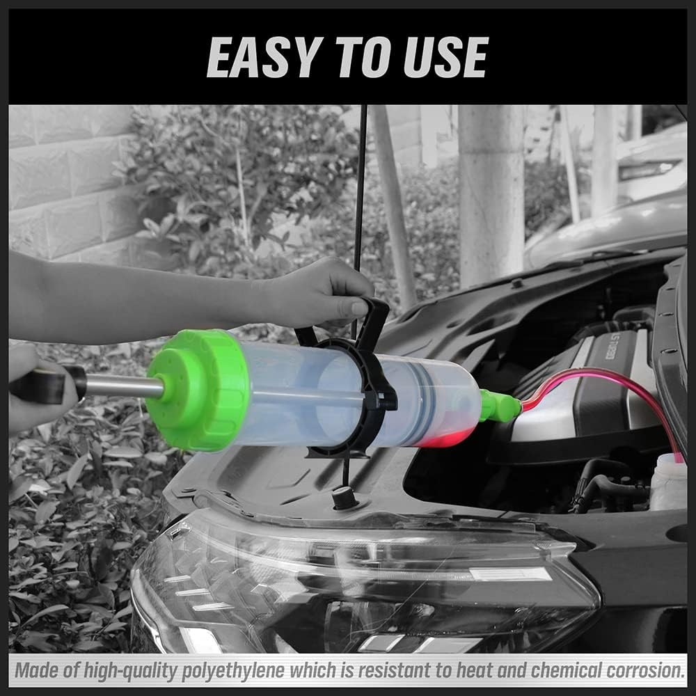 SWANLAKE 1500ML Fluid Extractor, Waste Oil Extraction & Fill Pump, Fluid Syringe Pump Manual Suction Vacuum Fuel Car Transfer image number 2