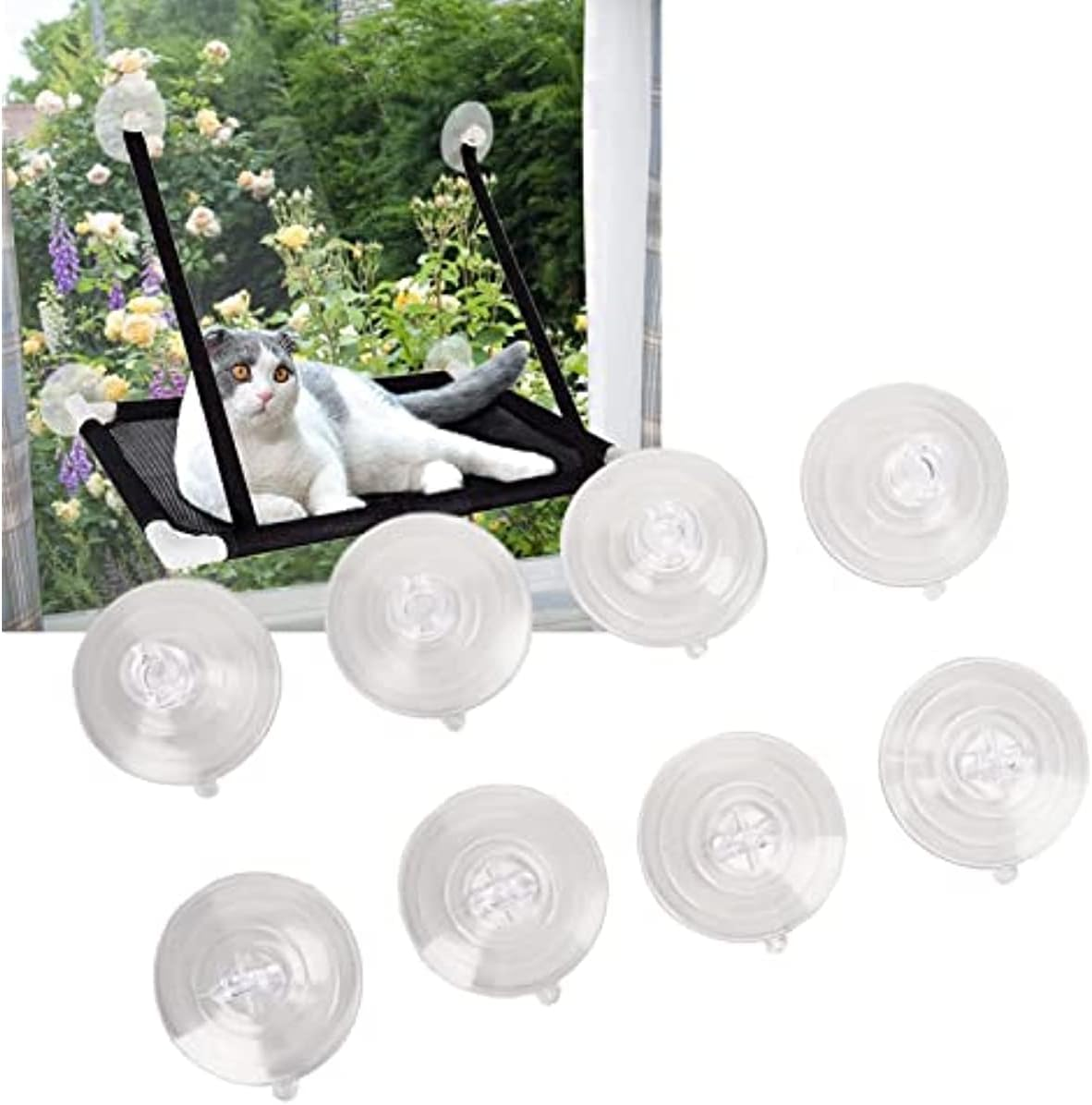 10Pcs Cat Bed Suction Cups, Suction Cups for Cat Window Perch Cat Window Hammock, Replacement Cat Window Perch Suction Cup