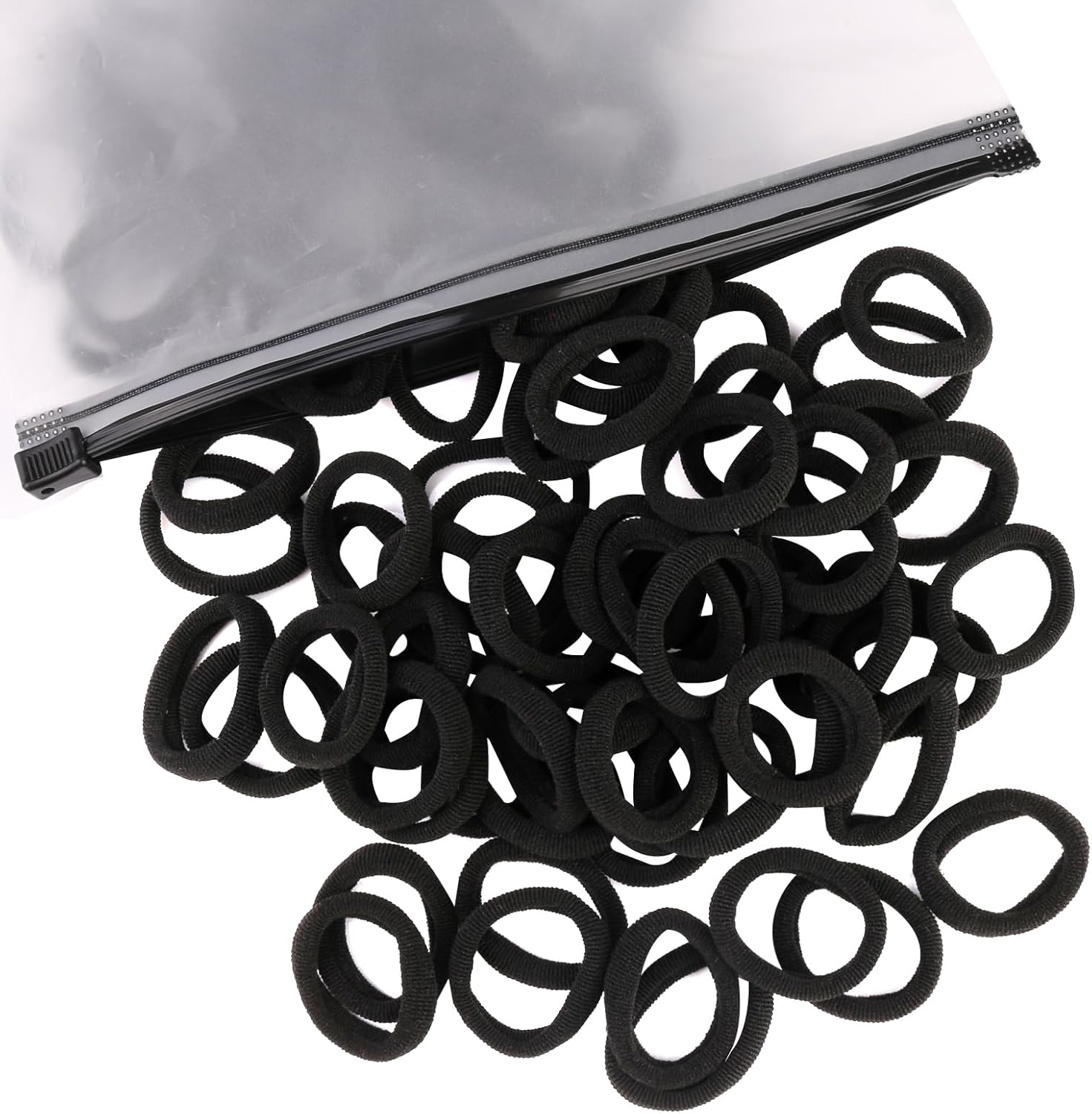 100 Pcs Kids Hair Ties, Soft Nylon Baby Hair Ties No Damage Seamless Hair Bands Ponytail Holders Hair Accessories Hair Tie for Toddler Girls Abundant Color Choices