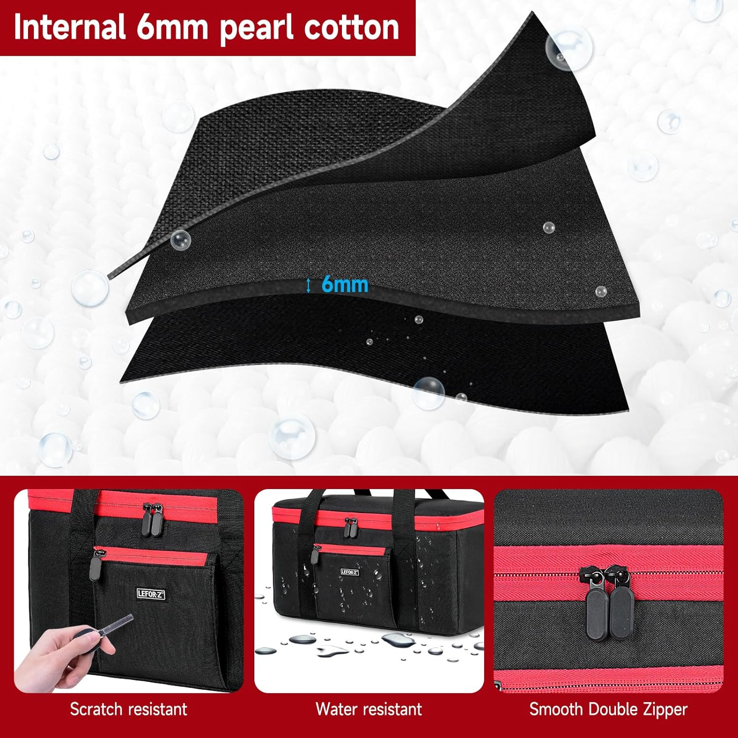 Air Compressor Bag Compatible with Milwaukee M18 Inflator 2848-20, Air Pump Carrying Case Box Fits for Milwaukee Tools Accessories,Tire Inflator Holder for Battery Pack 18V 3.0 to 9.0 Ah (Case Only) image number 3