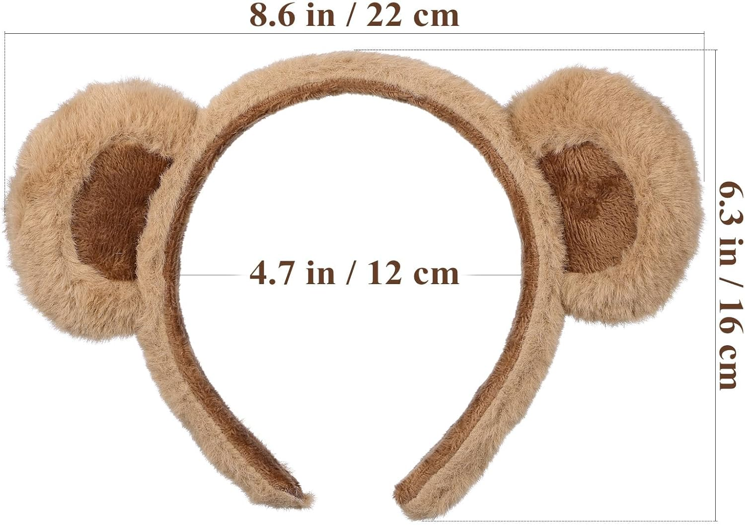 Bear Ears Headband Cute Bear Ears Animal Ears Headband Face Wash Headband for Halloween Cosplay Costume
