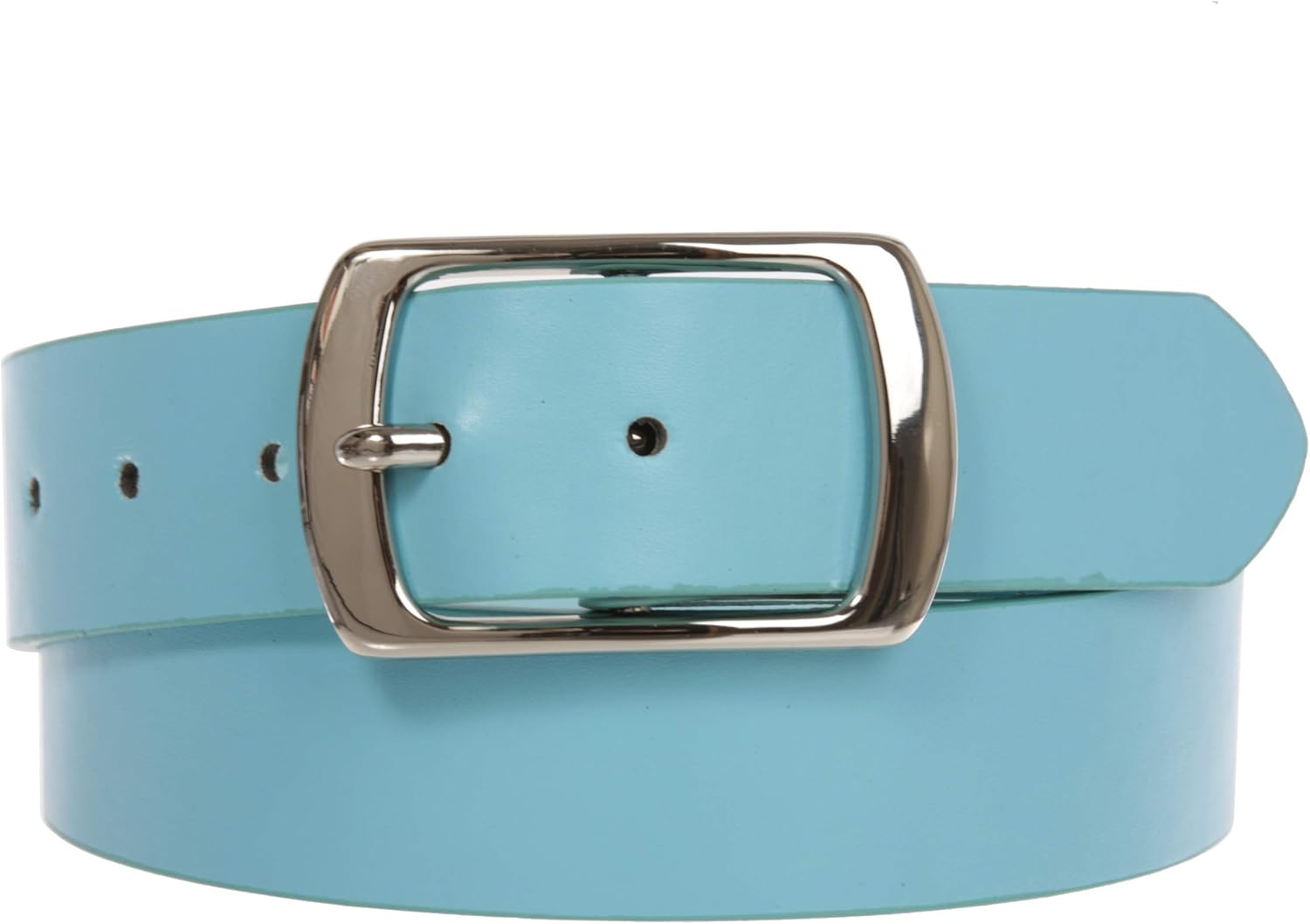 Beltiscool Women Casual PU Leather Dress Belt with Square Single Prong Buckle