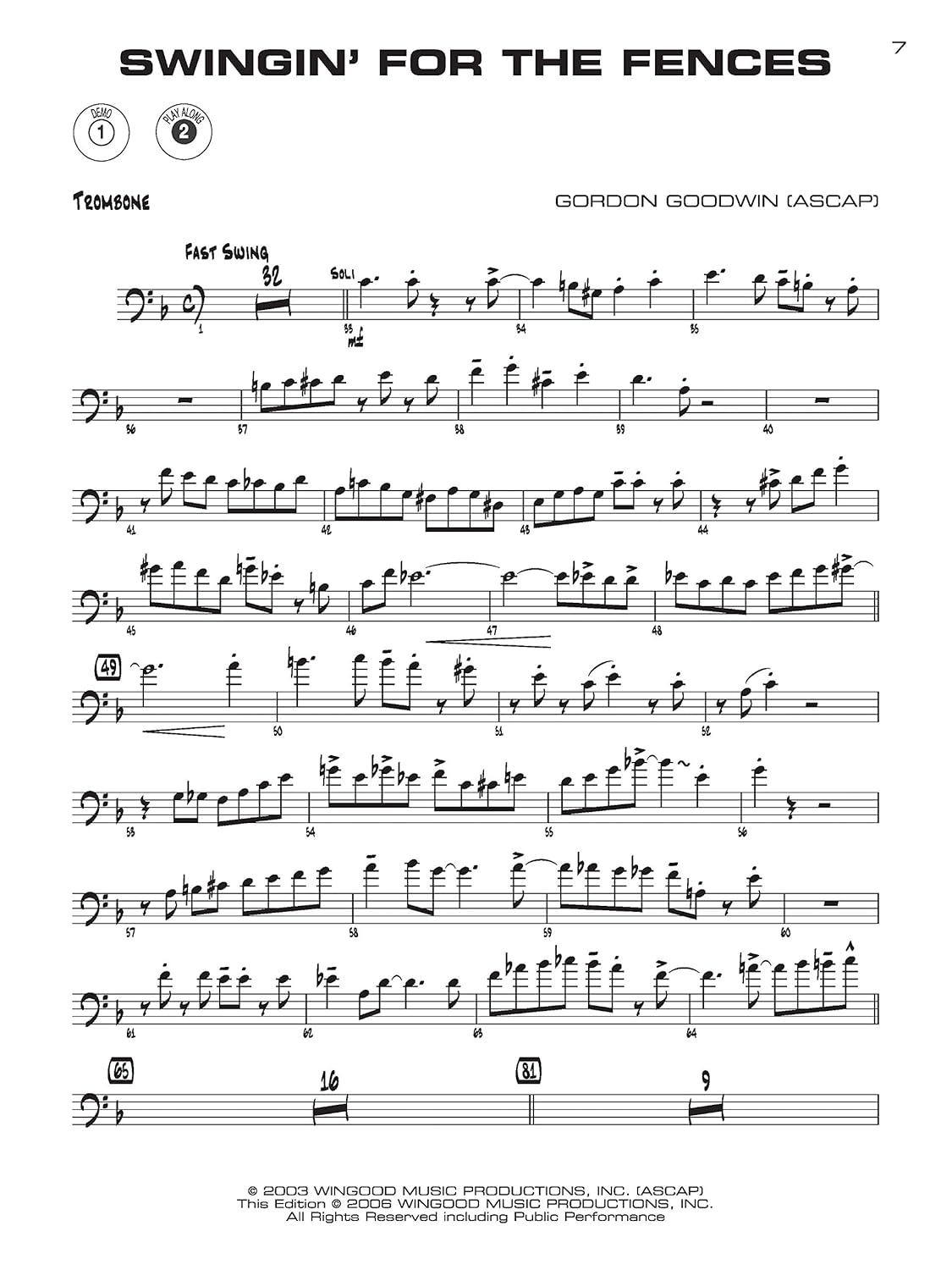 Gordon Goodwin'S Big Phat Band Play-Along Series: Trombone