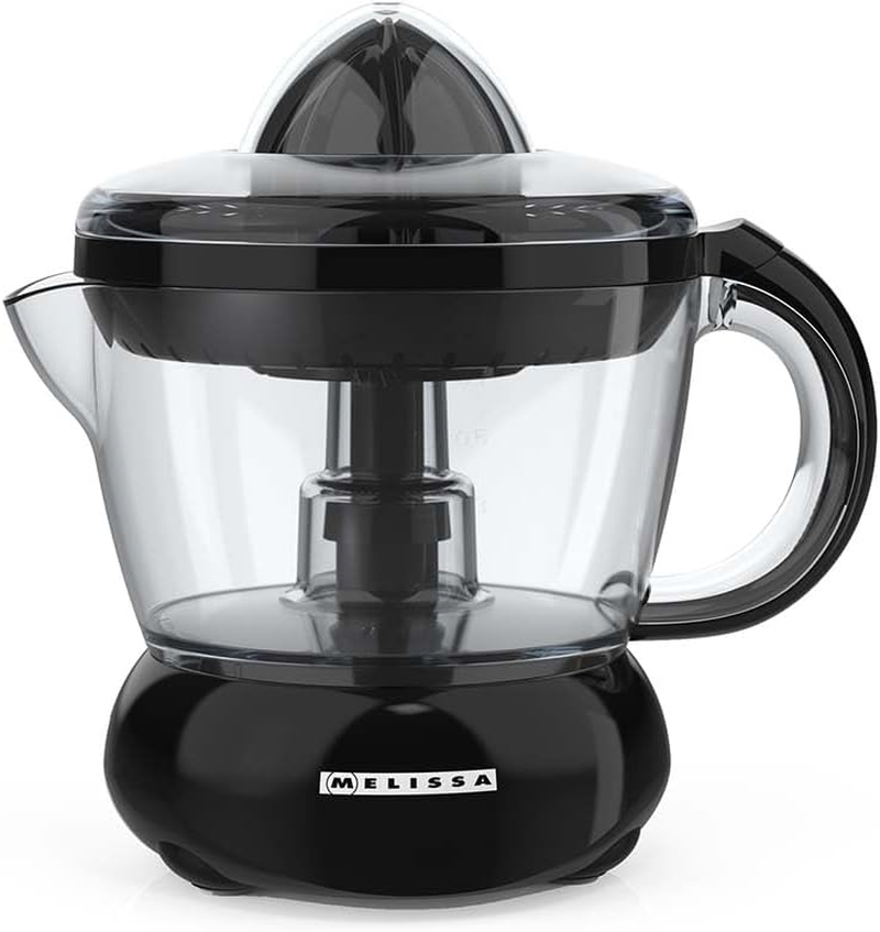 Melissa 40W Electric Juicer - 0.7L Bowl - Two Cones for Small and Large Citrus Fruits - Black image number 2