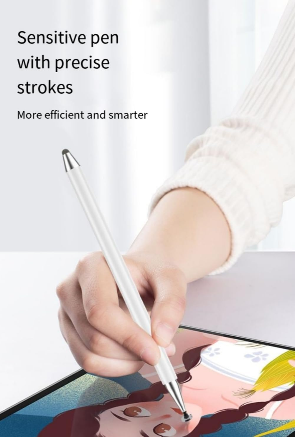 Stylus Pen for Samsung Galaxy Tab A9Plus/A9/A8/A8Plus/A7 Compatible with Ipad/Amz Fire Android Tablet All Touch Devices Universal High Sensitive S Pen (Black) - Black image number 2