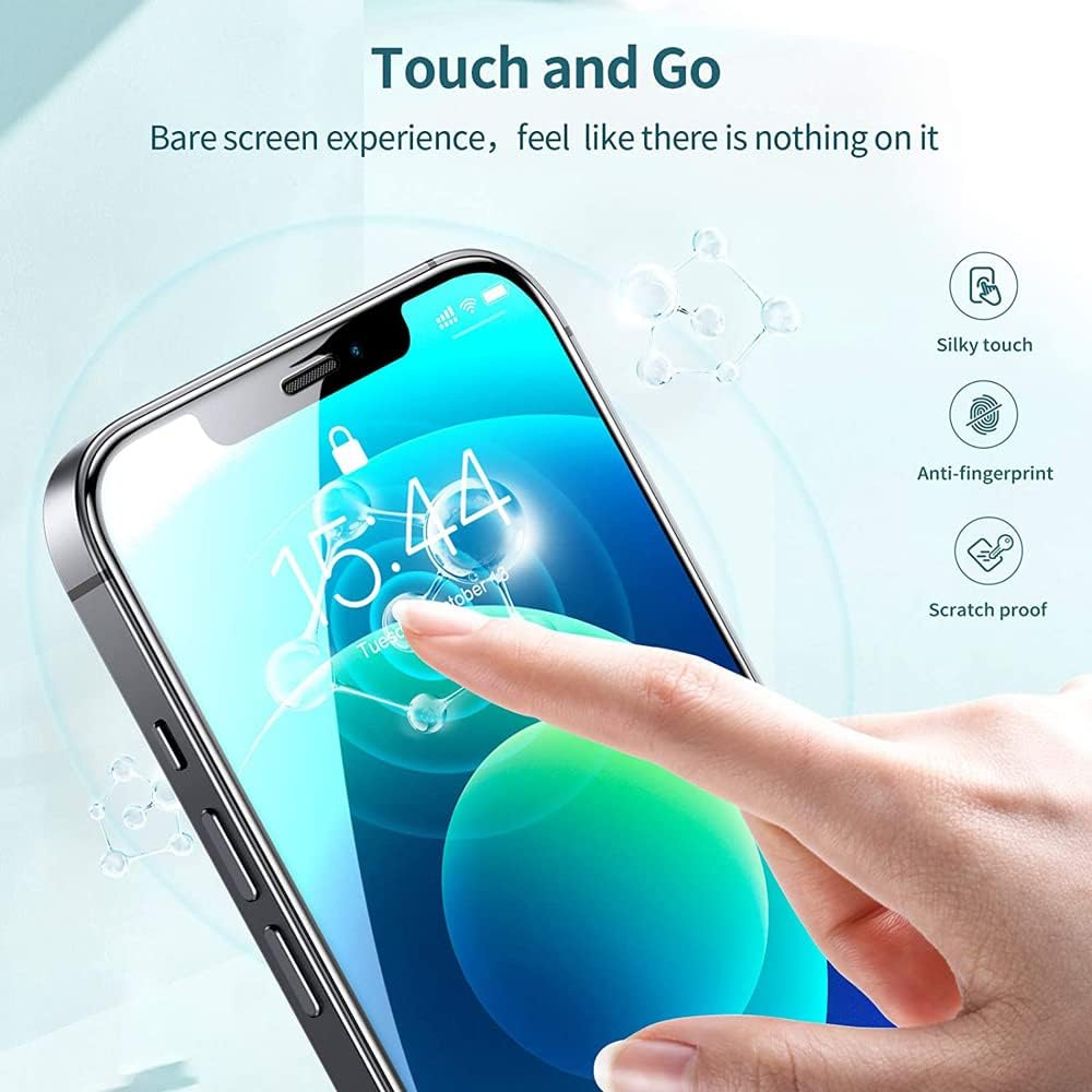2 Pack Full-Coverage Screen Protector, JR Joyreap Tempered Glass Film High Definition 9H Hardness Shockproof Anti-Scratch Case Friendly for Iphone X 11 12 13 (For Iphone XS) image number 5