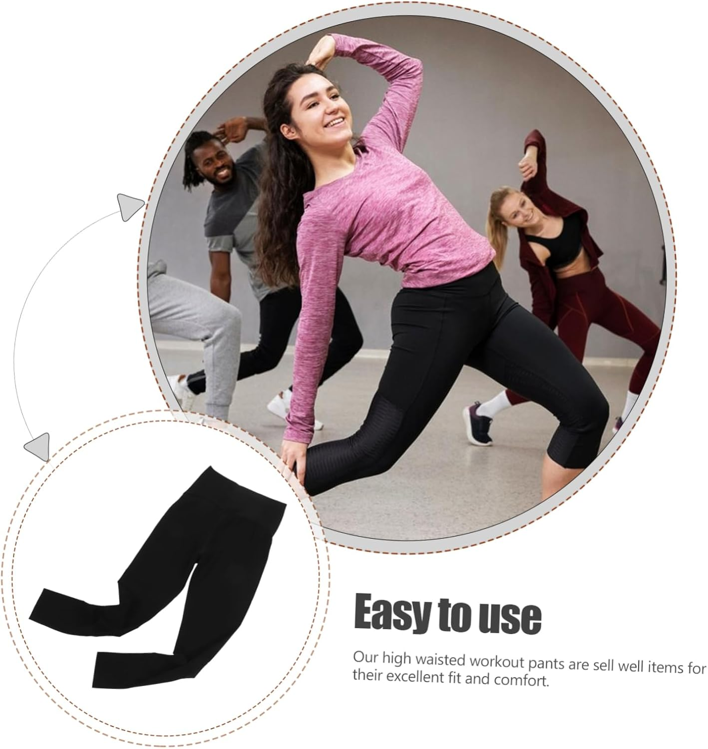 FOMIYES Women Maternity Leggings Workout Leggings for Women Comfortable Yoga Pants Thermal Pants Waistband Support Black