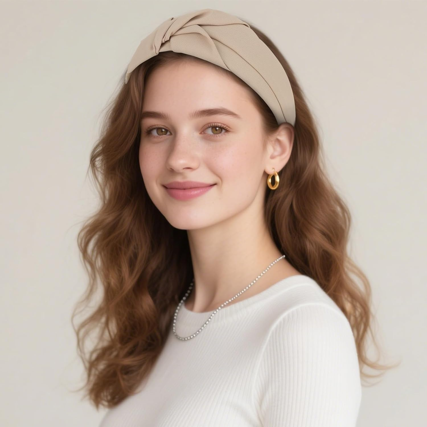 Pruadeor Pack of 2 Wide Headbands, Women'S Fashionable Knot Headband for Women, Hair Accessories image number 6