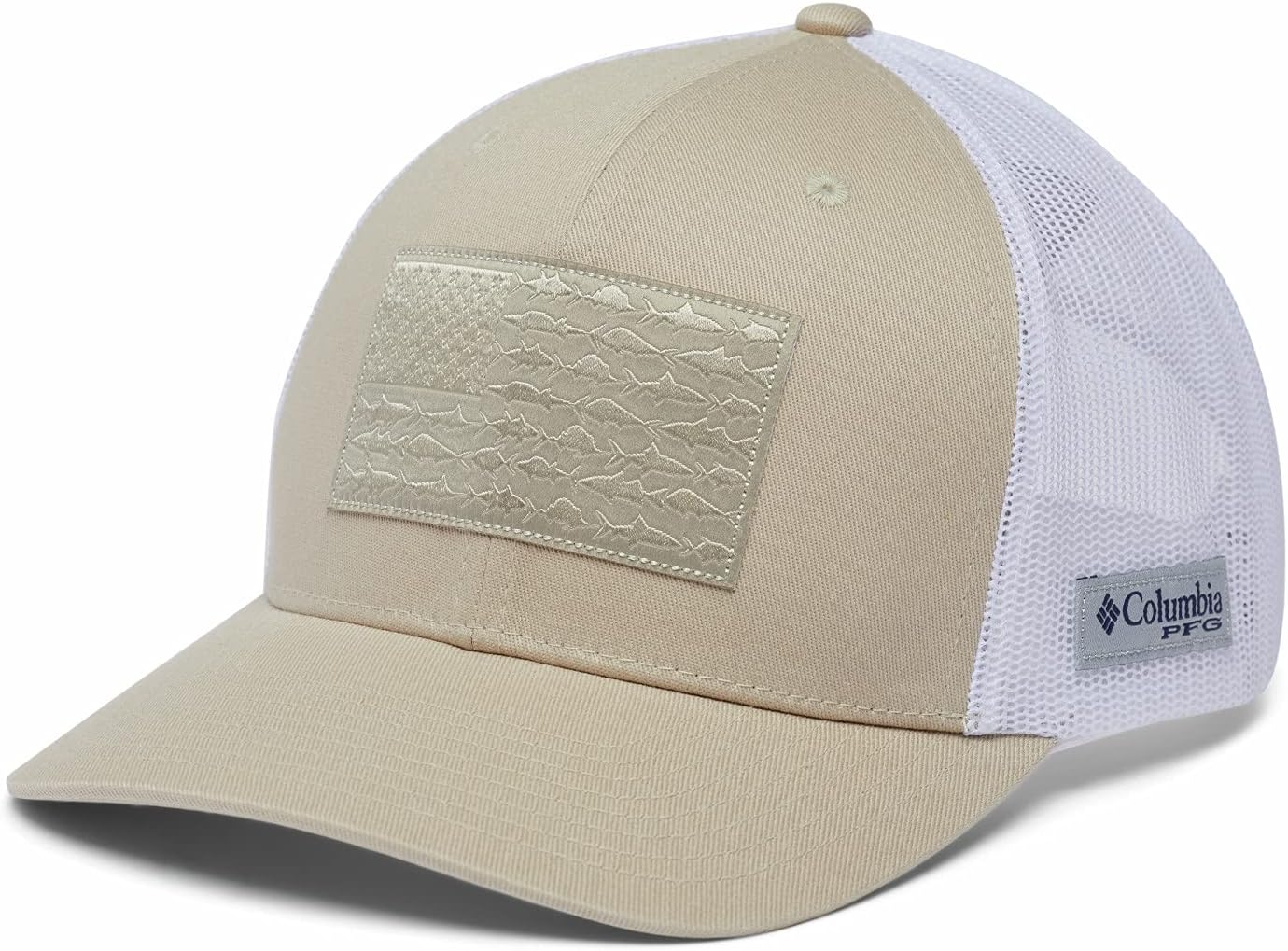 Columbia Unisex-Adult PFG Snap Back Fish Flag Ballcap - Carbon/Ancient Fossil image number 5
