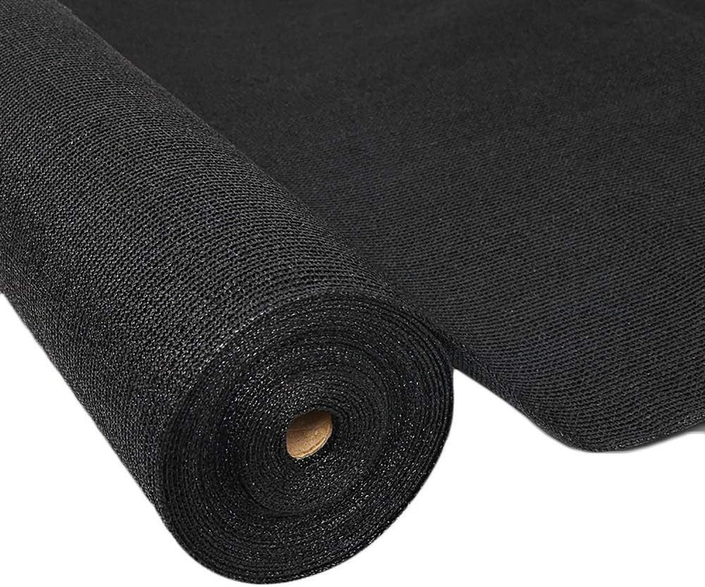 Instahut 50% Shade Cloth 3.66X20M Shadecloth Sail Heavy Duty Black image number 1