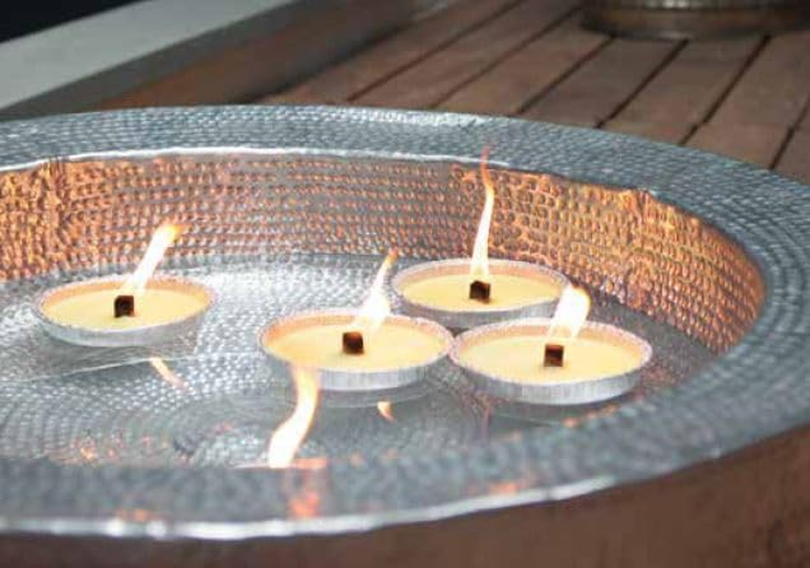 White Terracotta Torch, Diameter 17 Cm, Burn Time 7.5 Hours, Wax Ivory, Cereria Di Giorgio - Ideal for Outdoor Events, Gardens and Patios image number 3